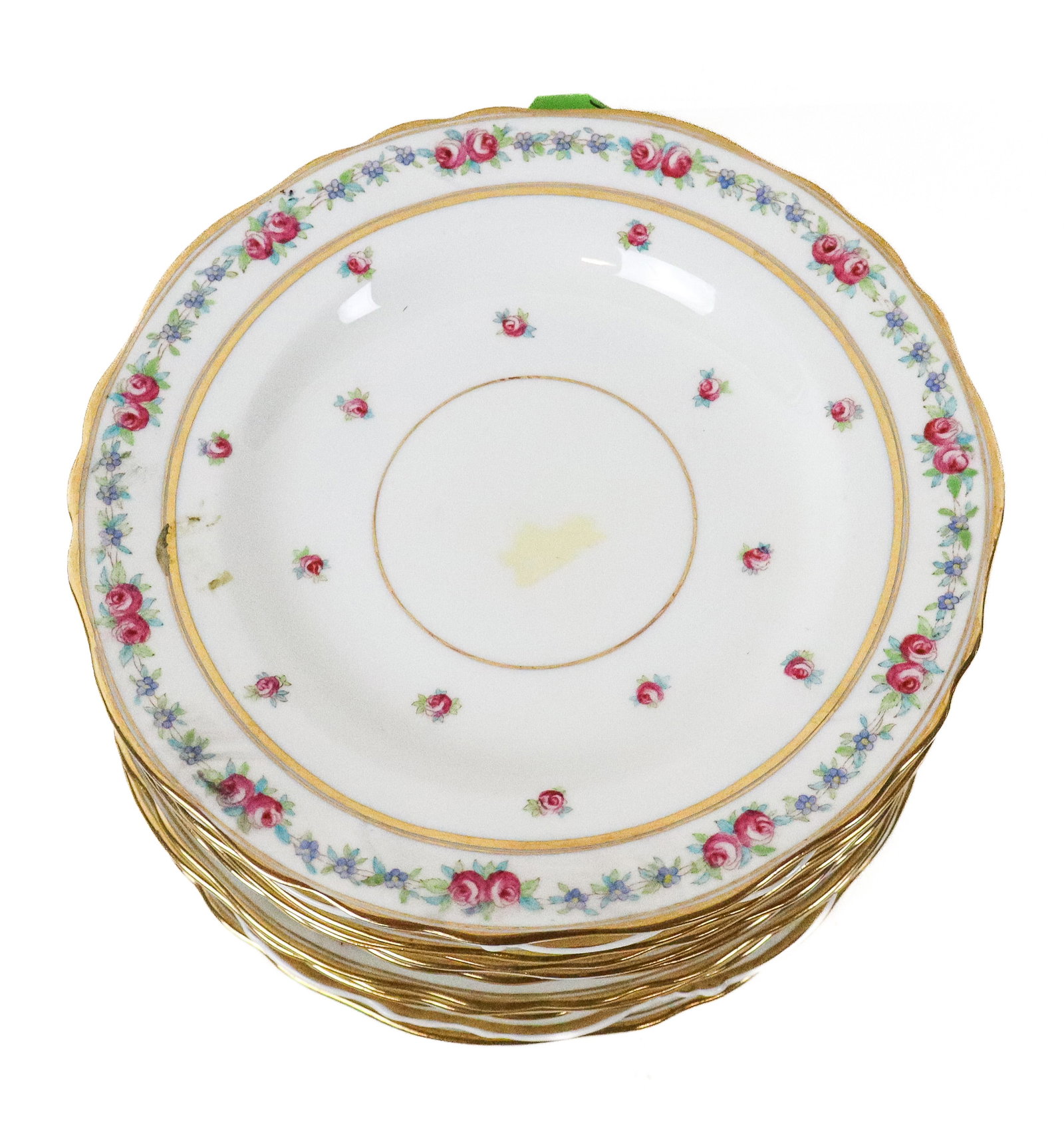 Cauldon for W H Plummer Tea Plates, 12 (1 of 11)