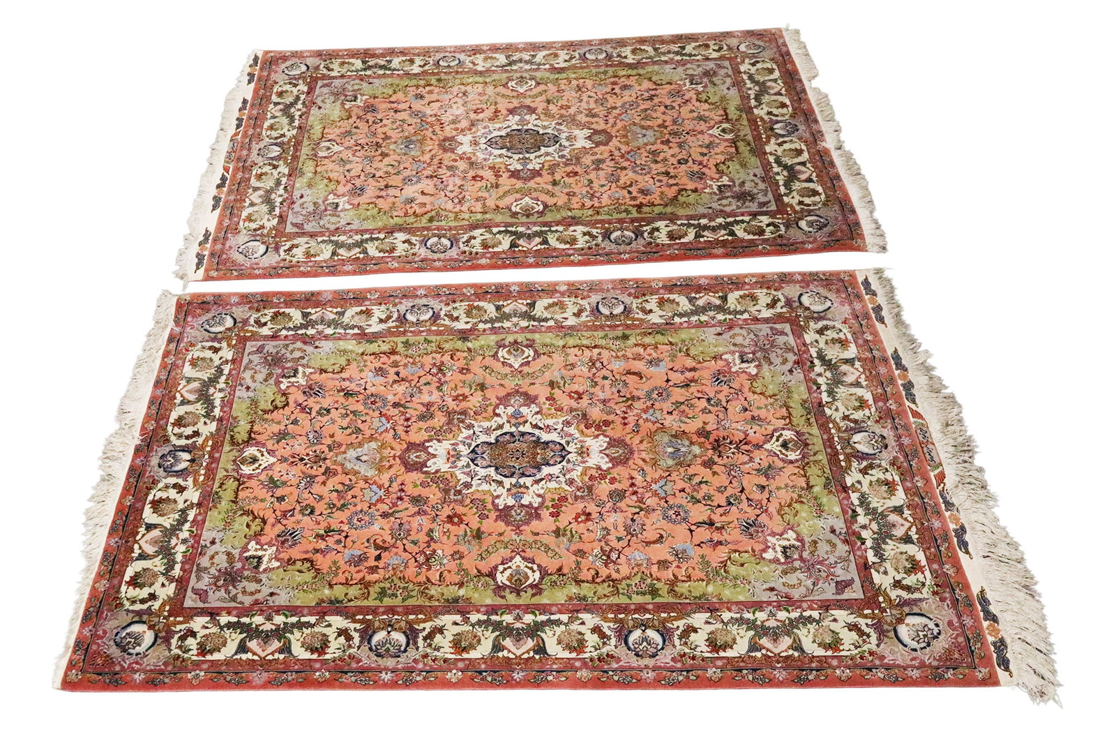 Pair Of Oriental Rugs (Nain/Qum) (1 of 14)