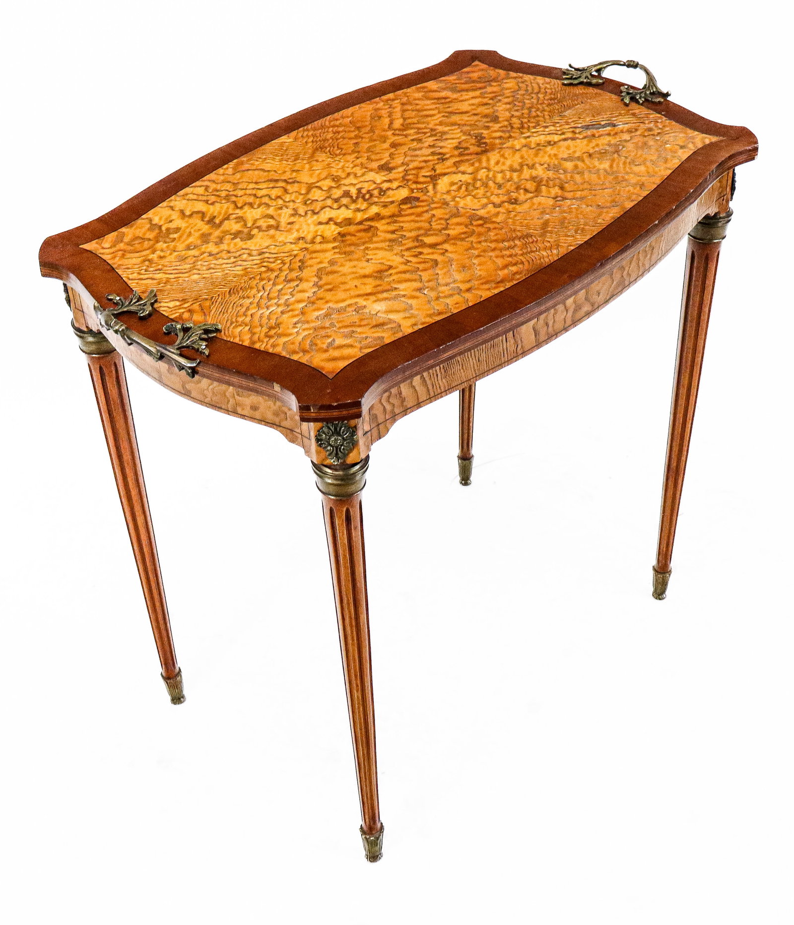 French Burl Walnut Serving Table (1 of 9)