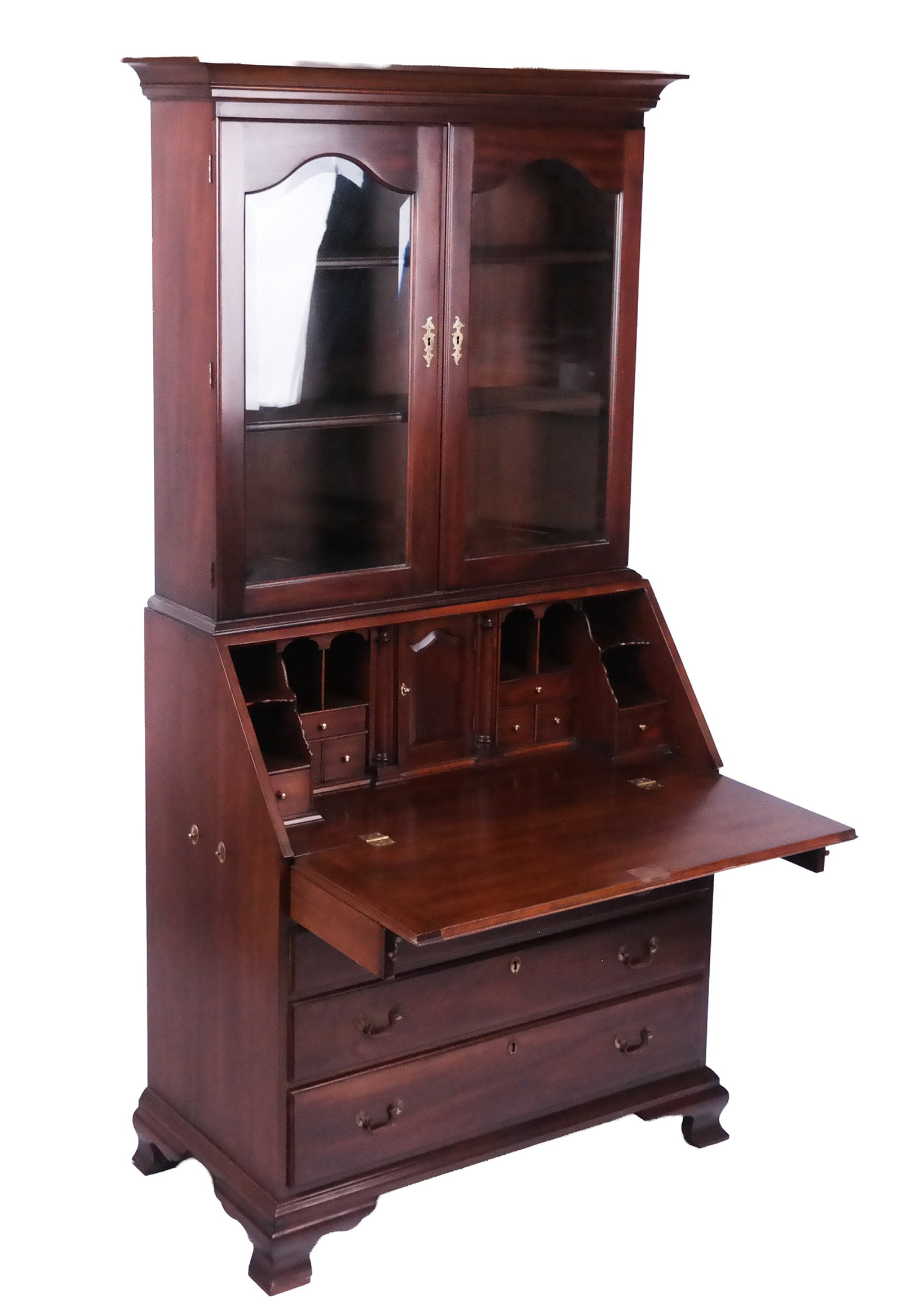 Henkel Harris Mahogany Secretary Bookcase (1 of 20)