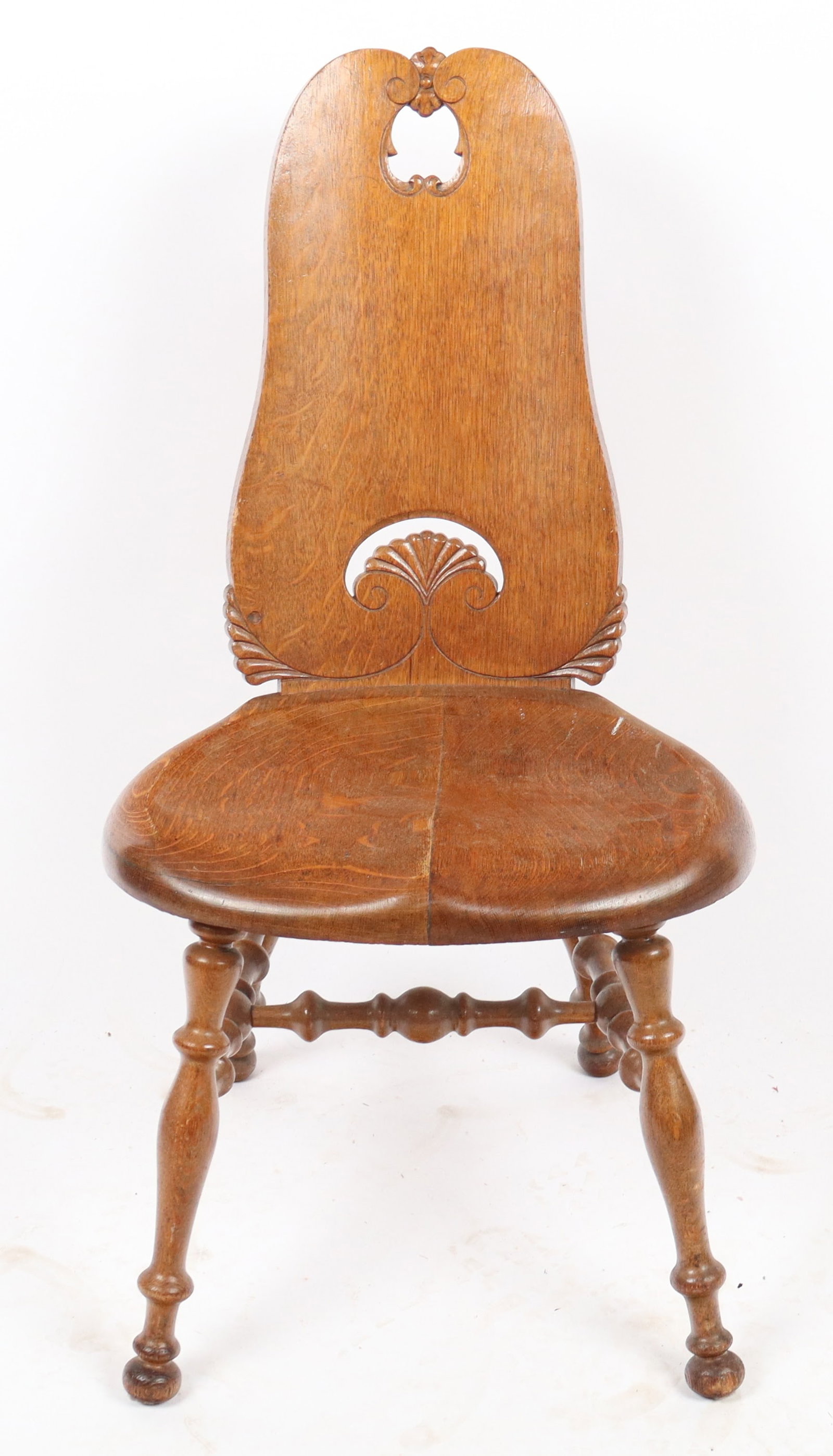 Art Nouveau Oak Side Chair (1 of 11)