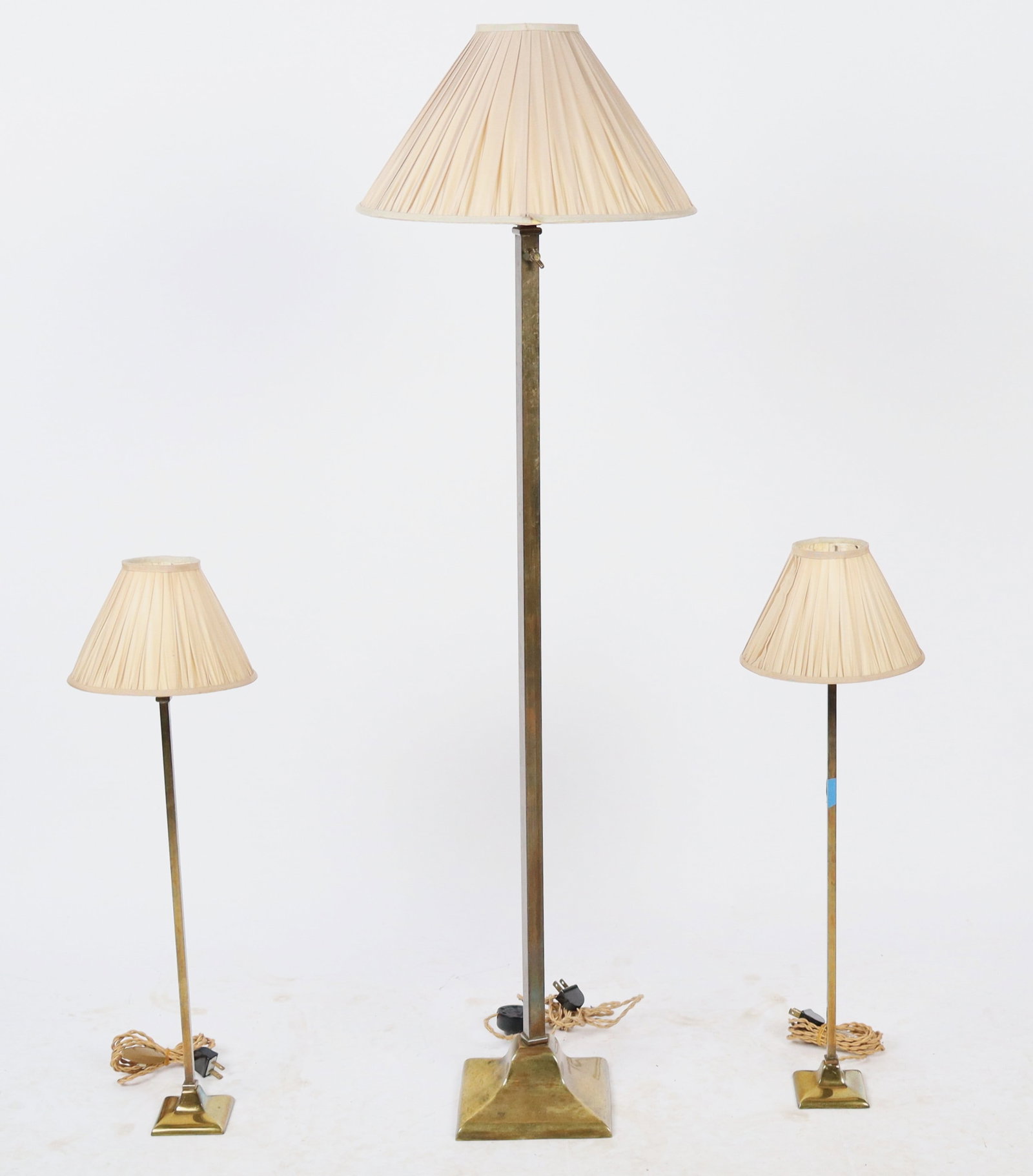 Set of Three Brass Floor and Table Lamps (1 of 13)
