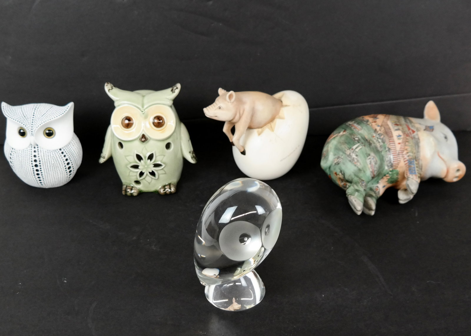 Group of Owl and Pig Sculptures, 5 (1 of 11)