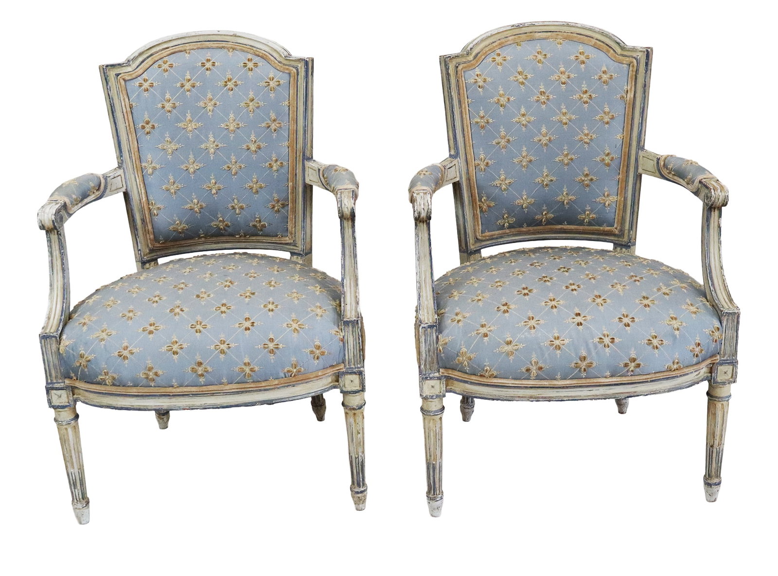 Pair Louis XVI Fauteuils (1 of 11)
