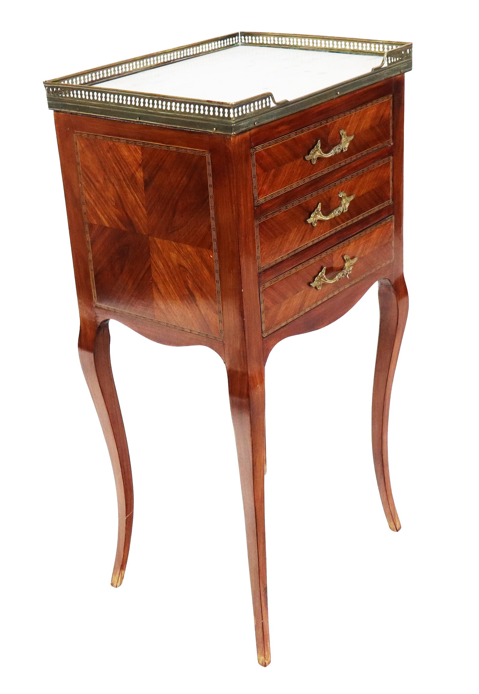 French Three-Drawer End Commode (1 of 11)