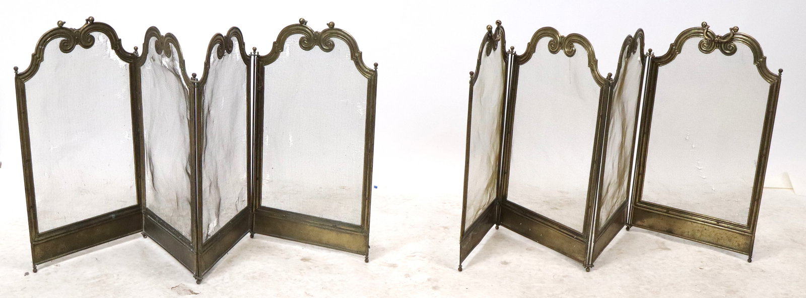 Pair Brass Low Folding Table Screens (1 of 14)