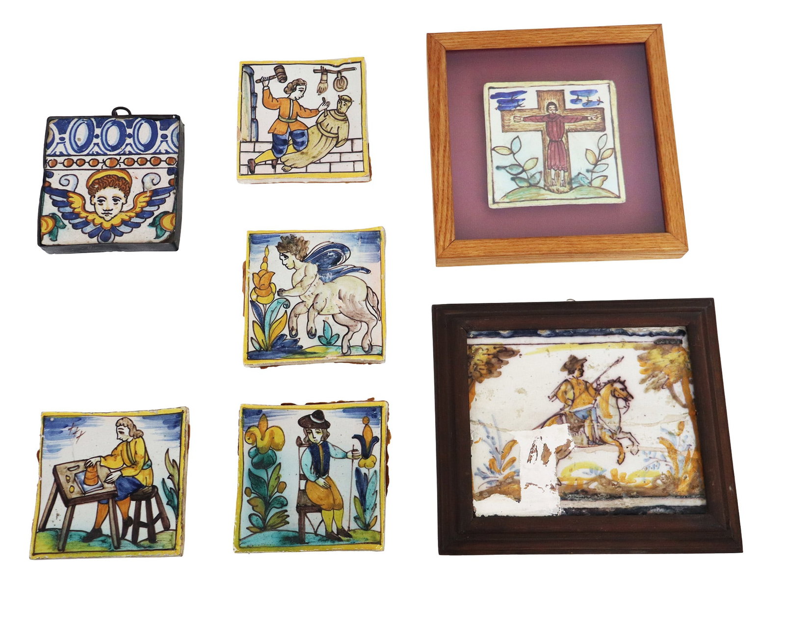 Seven Italian Majolica Tiles (1 of 12)
