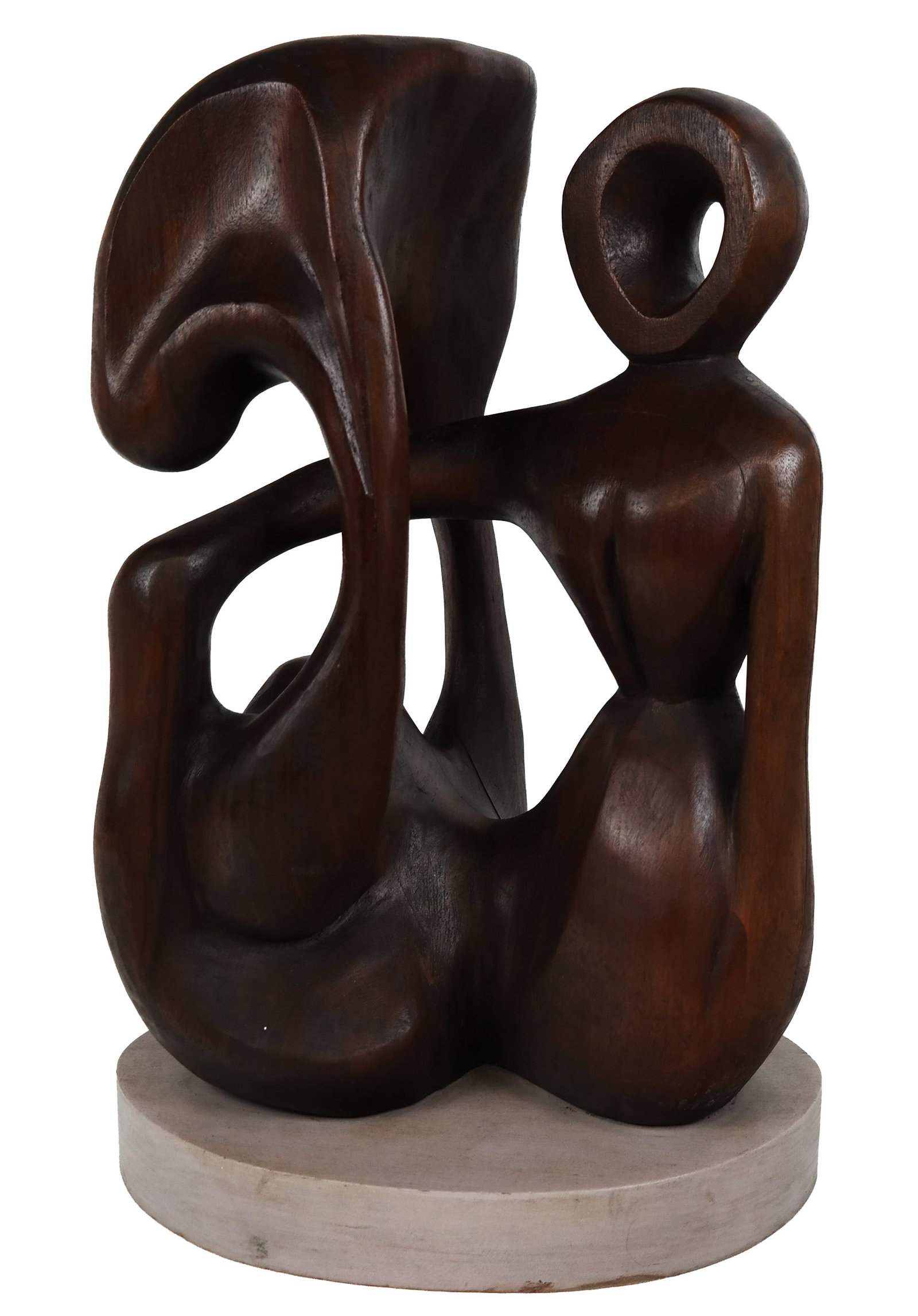 Abstract Wood Sculpture on Stand (1 of 13)