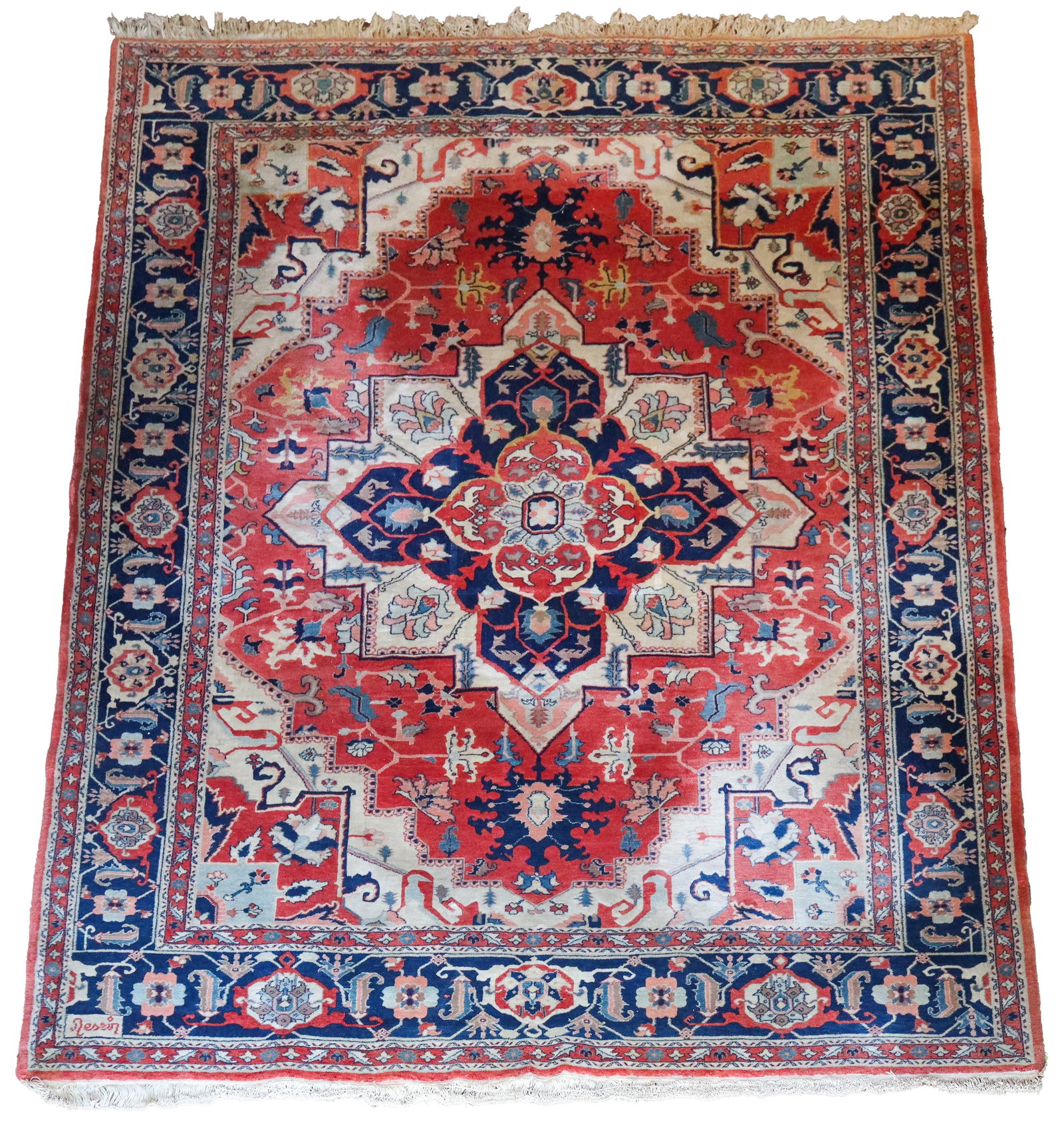 Persian Wool Serapi Heriz Rug (1 of 17)