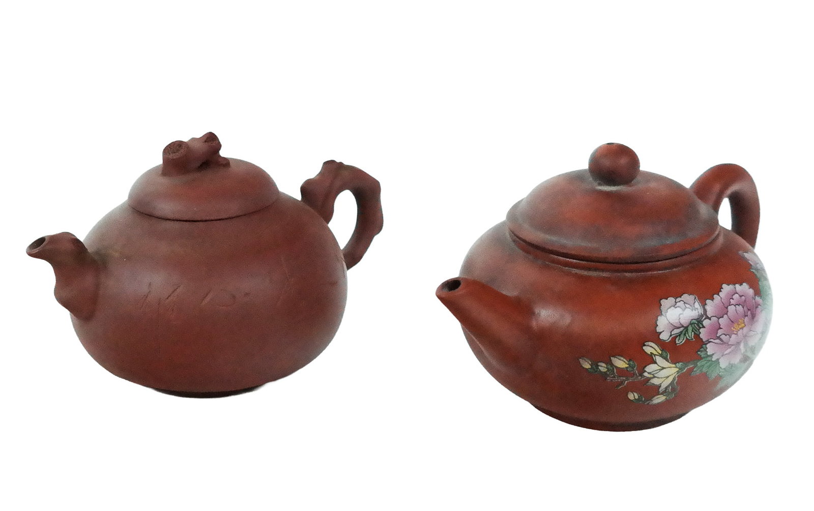 Two Chinese Terra Cotta Teapots (1 of 14)