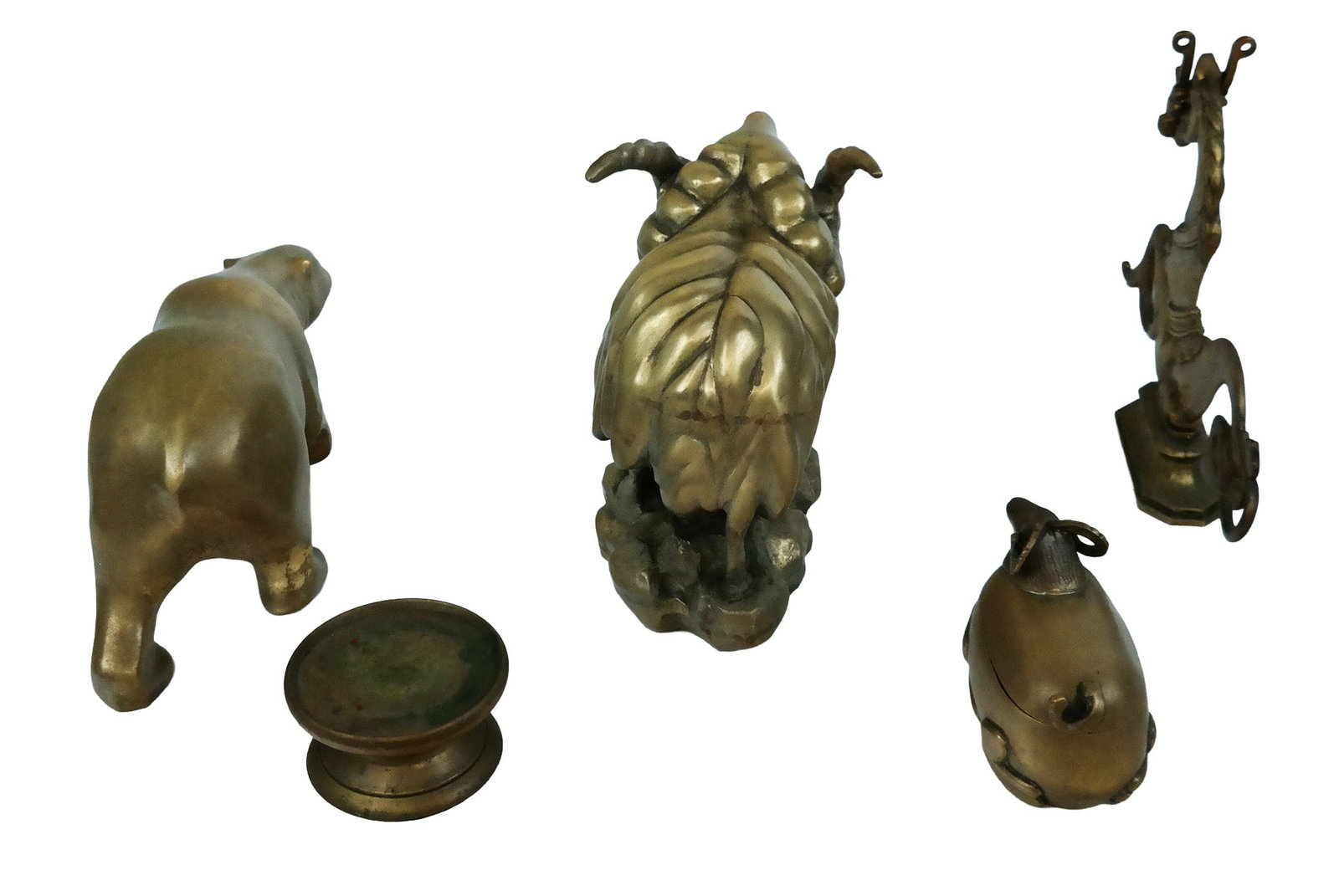 Five Decorative Brass Articles - 13