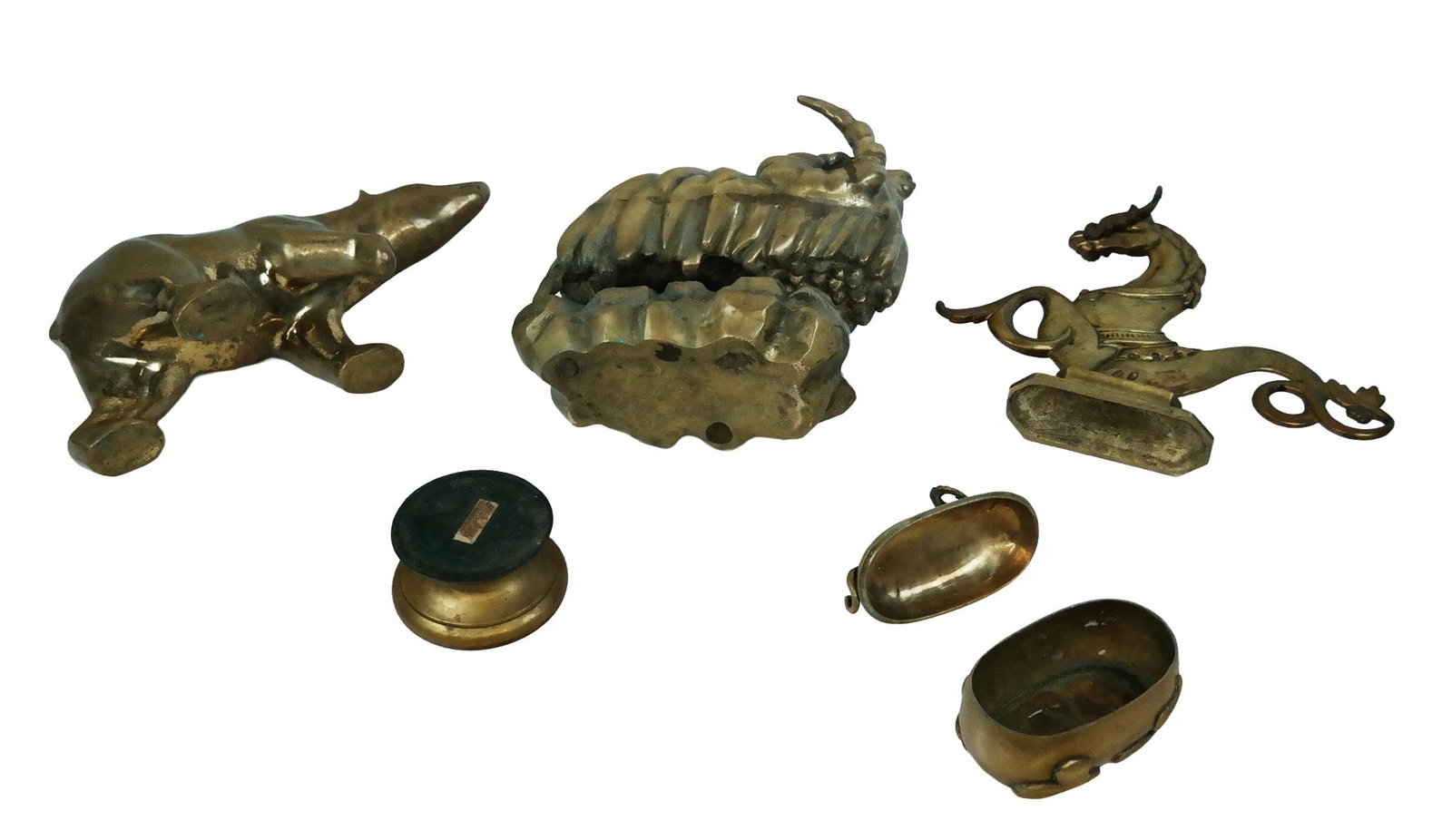 Five Decorative Brass Articles - 14