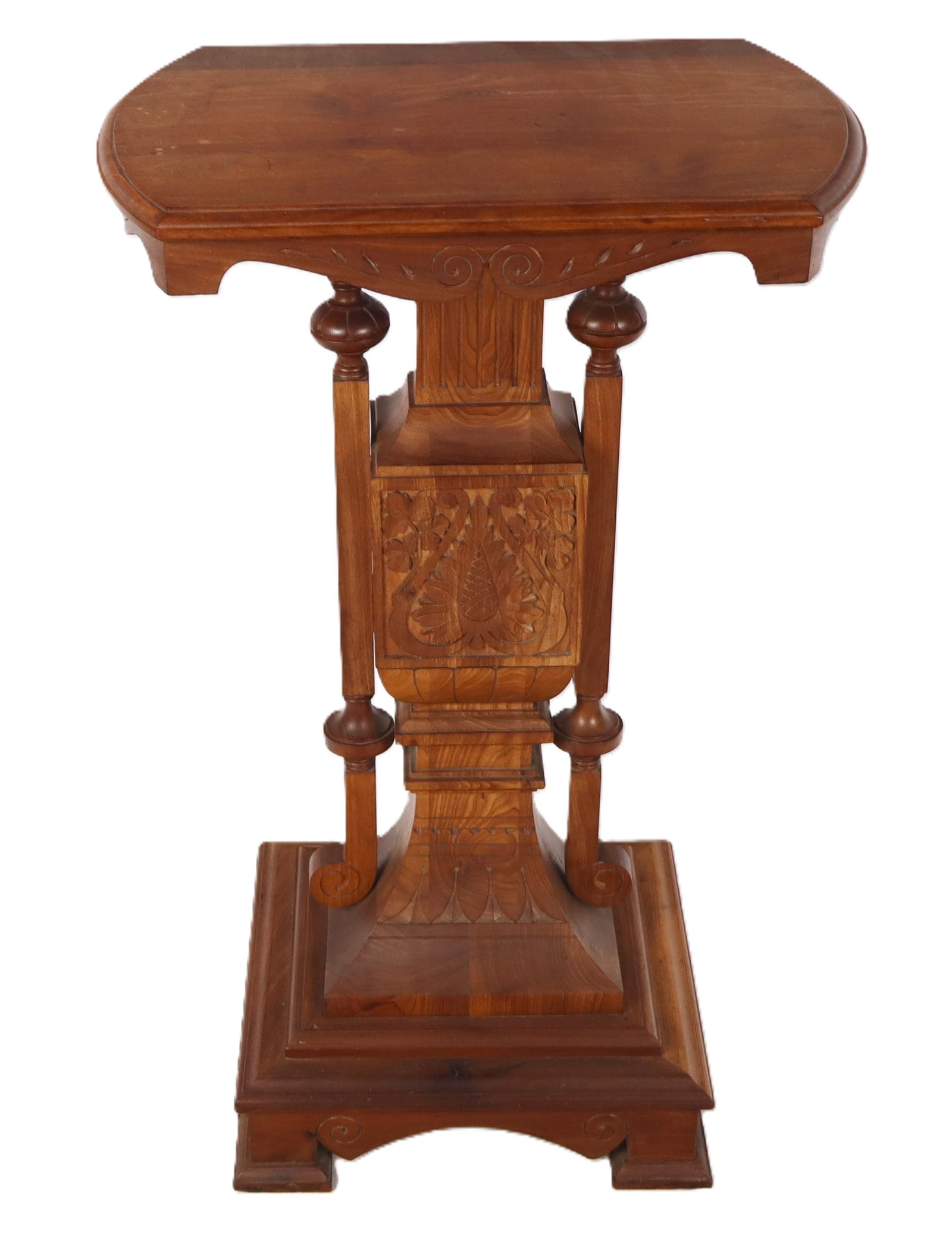 Victorian Eastlake Carved Pedestal Table (1 of 11)
