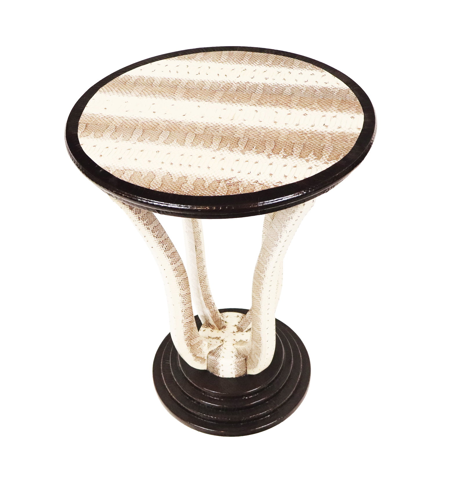 Karl Springer Cobra Skin Side Table (1 of 10)