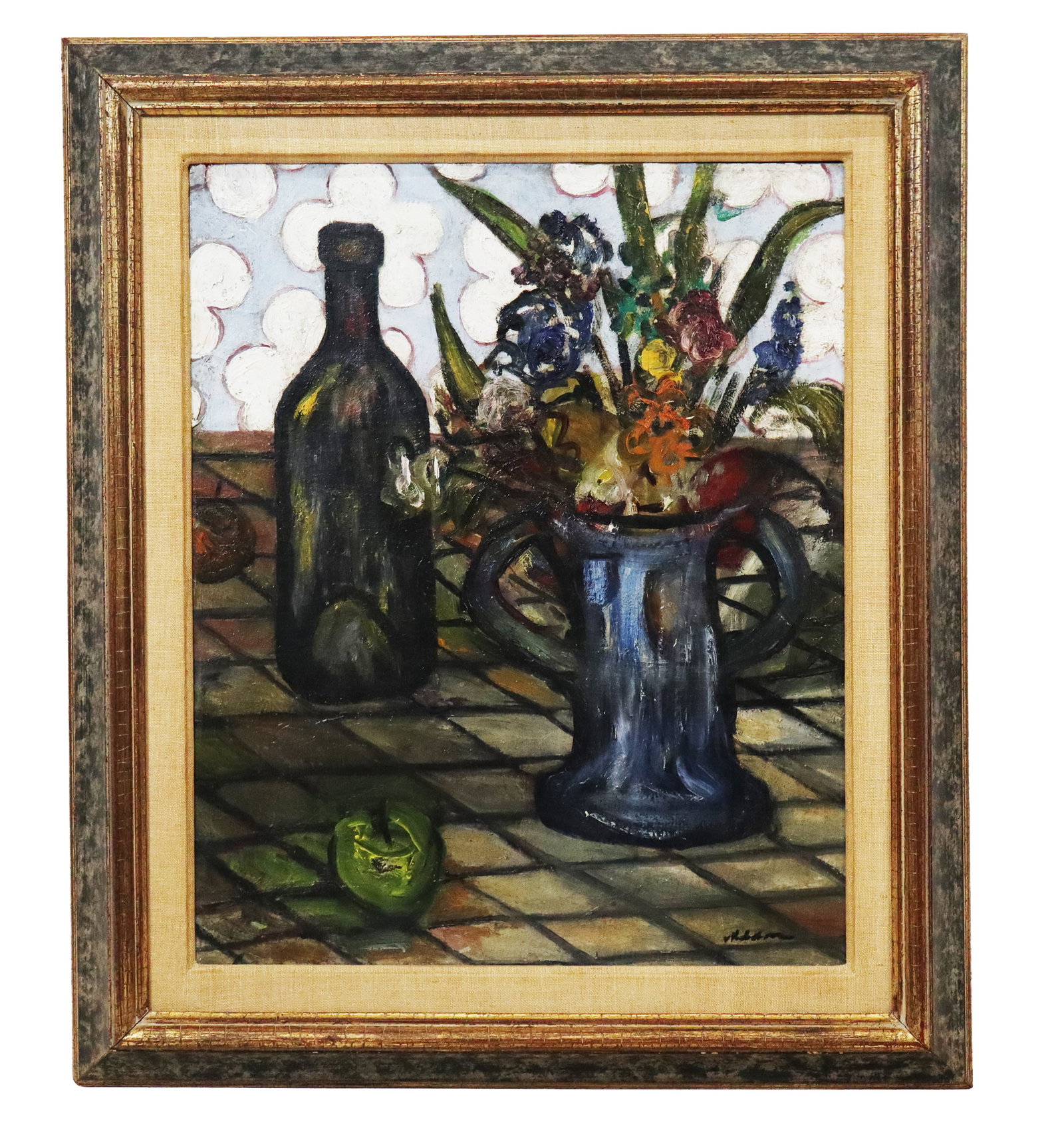 Sacha MOLDOVAN "The Wine Bottle" 1944 Oil Painting (1 of 11)