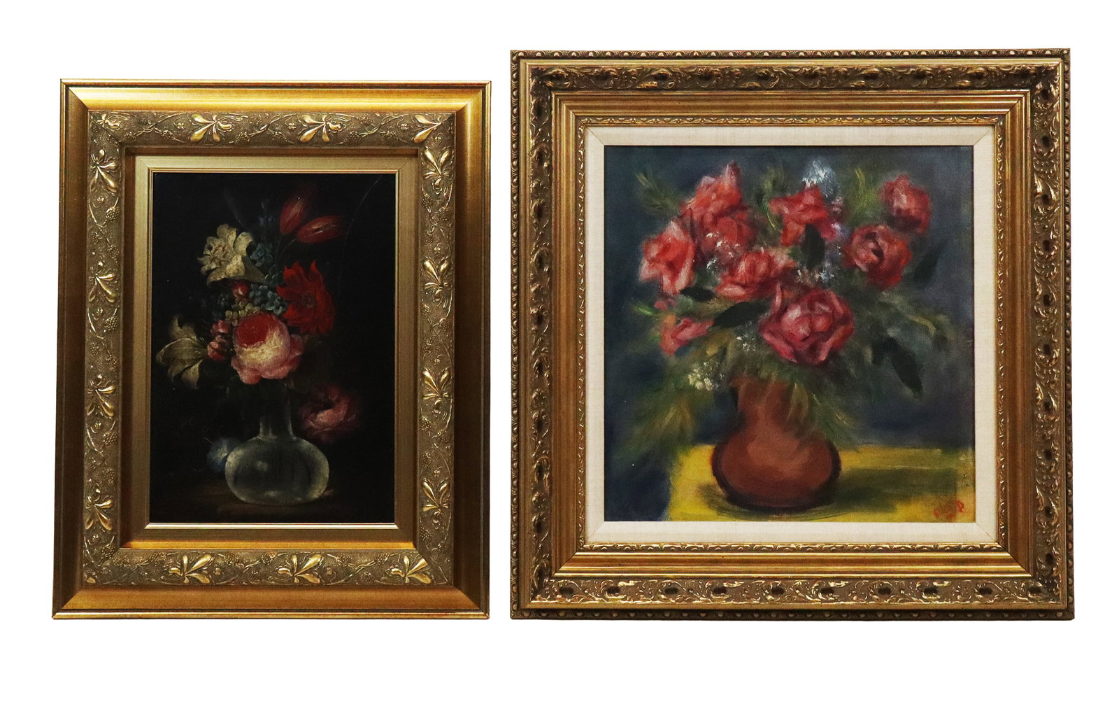 Two Gilt Framed Floral Still Lifes (1 of 14)