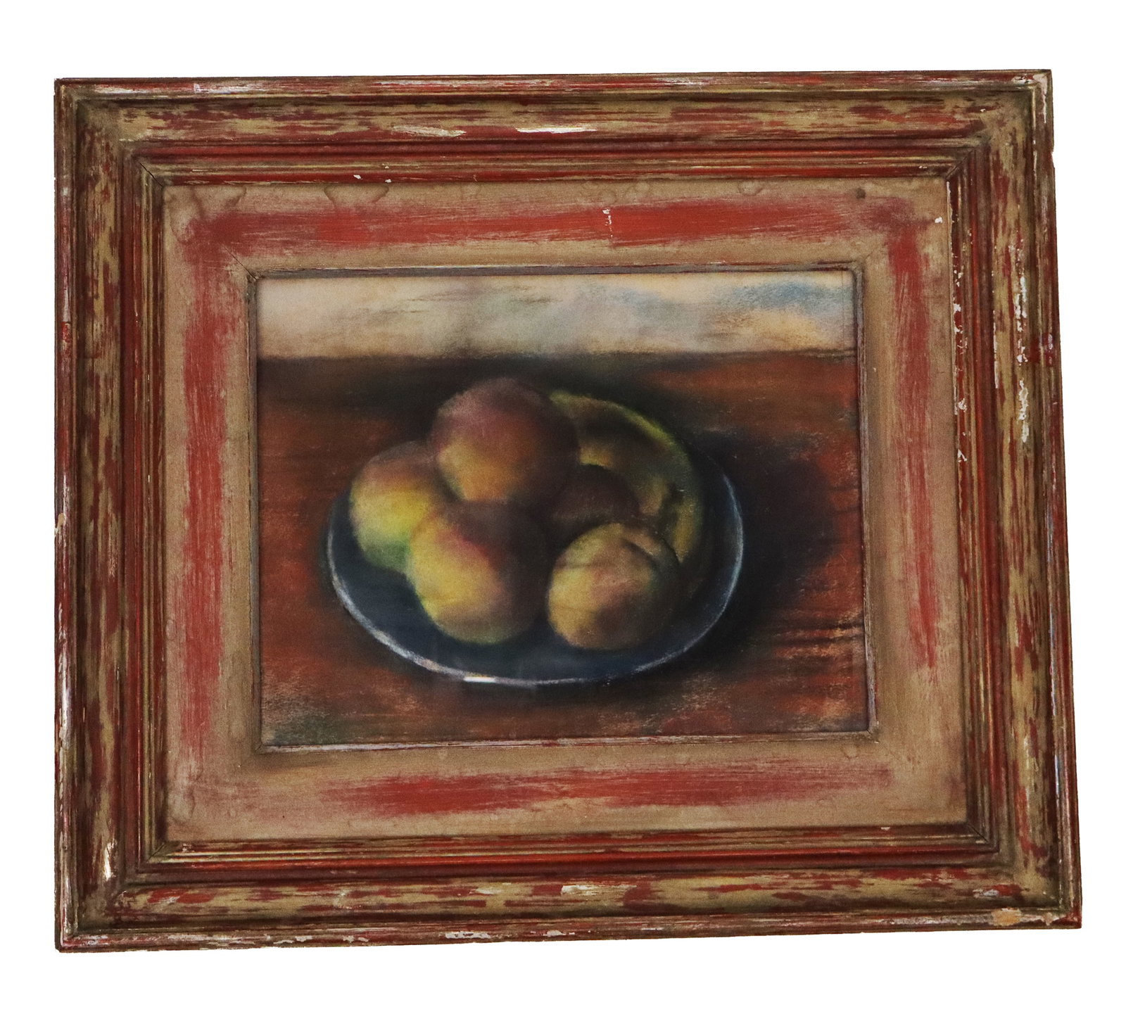 Framed Pastel Table Still Life with Bowl of Fruit (1 of 7)