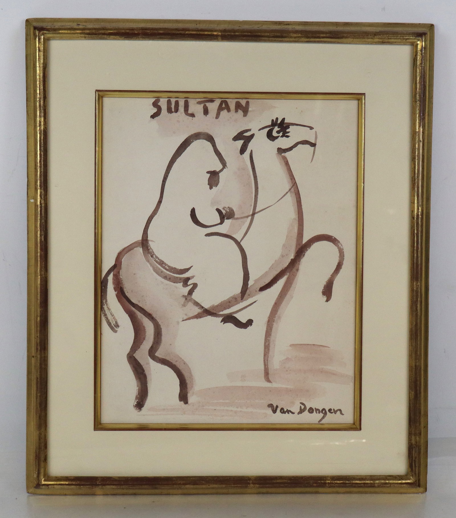 Attributed Kees VAN DONGEN "Sultan" Watercolor (1 of 7)