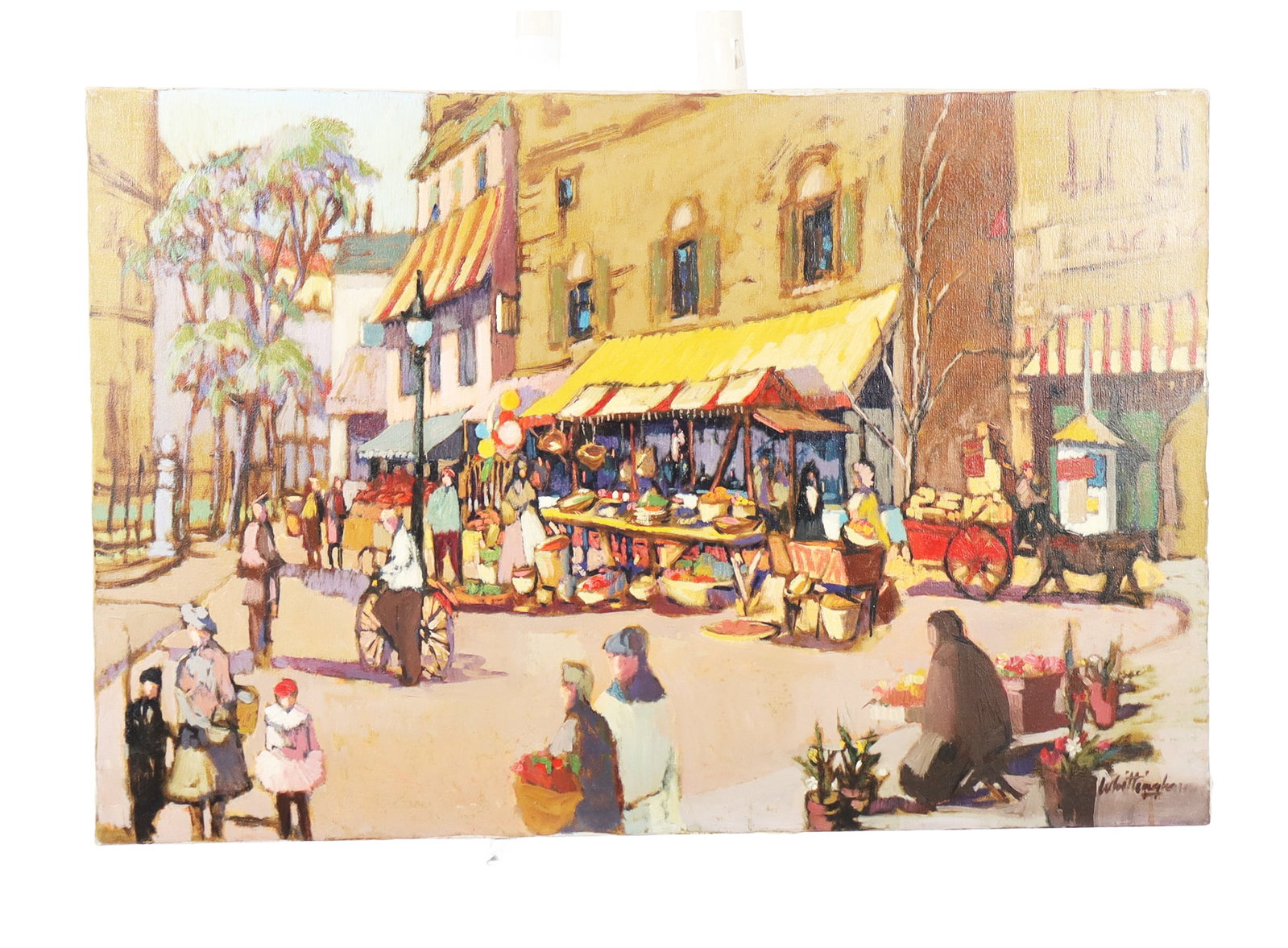 Bonnie WHITTINGHAM "Marketplace" Oil on Canvas (1 of 12)