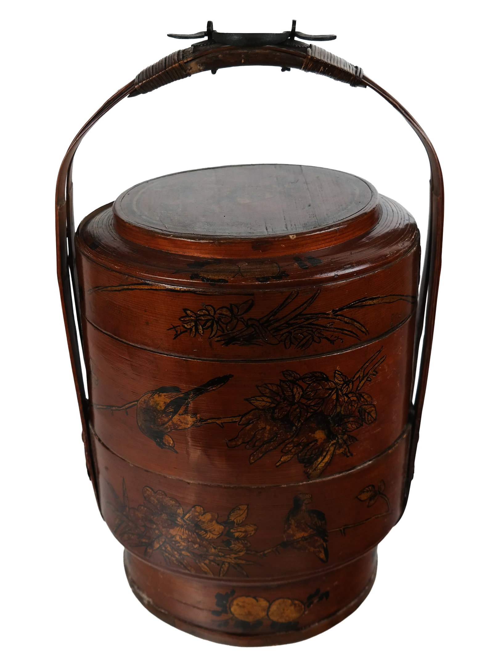Chinese Three-Tier Lacquered Basket (1 of 13)