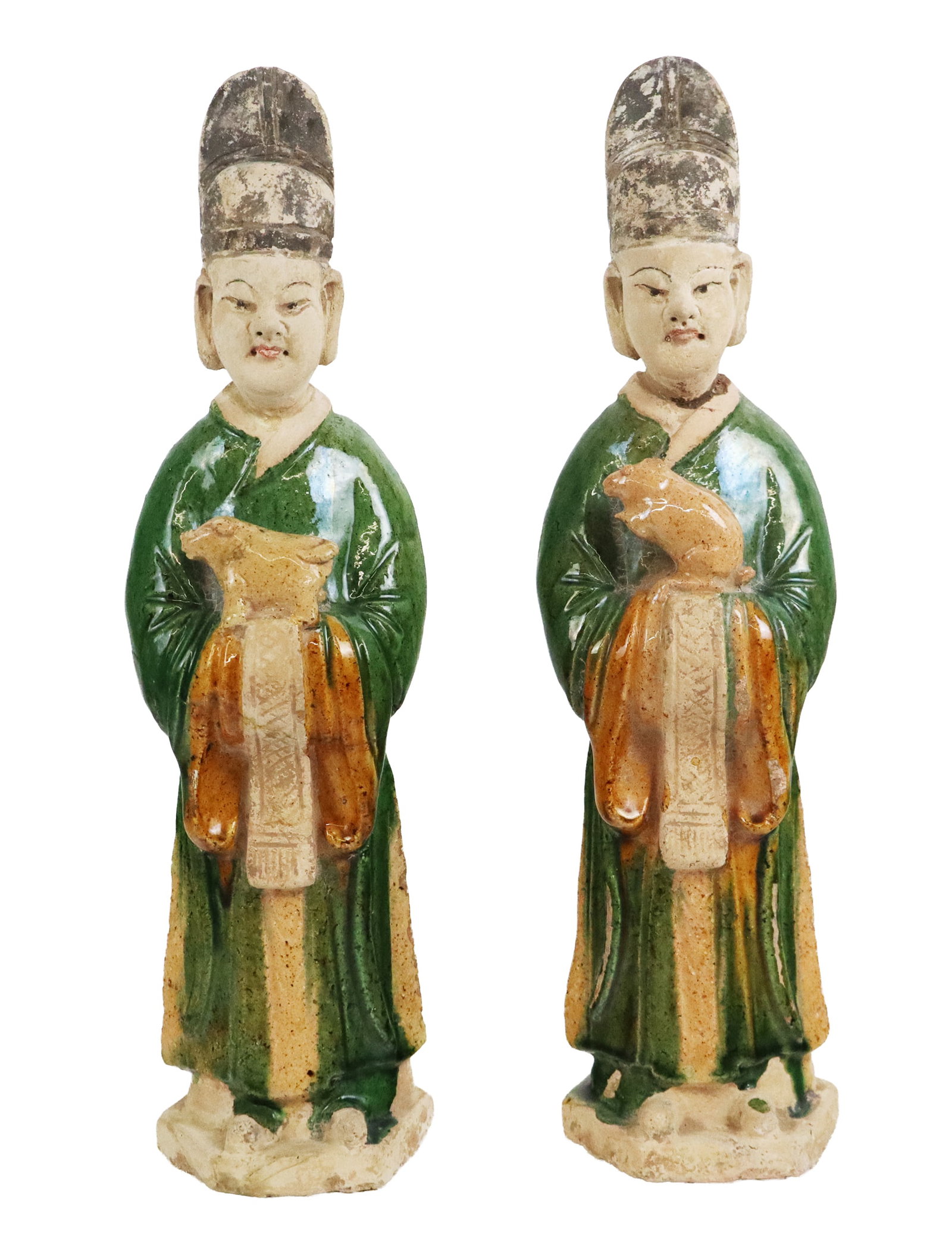 Pair of Chinese Archaistic Tomb Attendants (1 of 8)