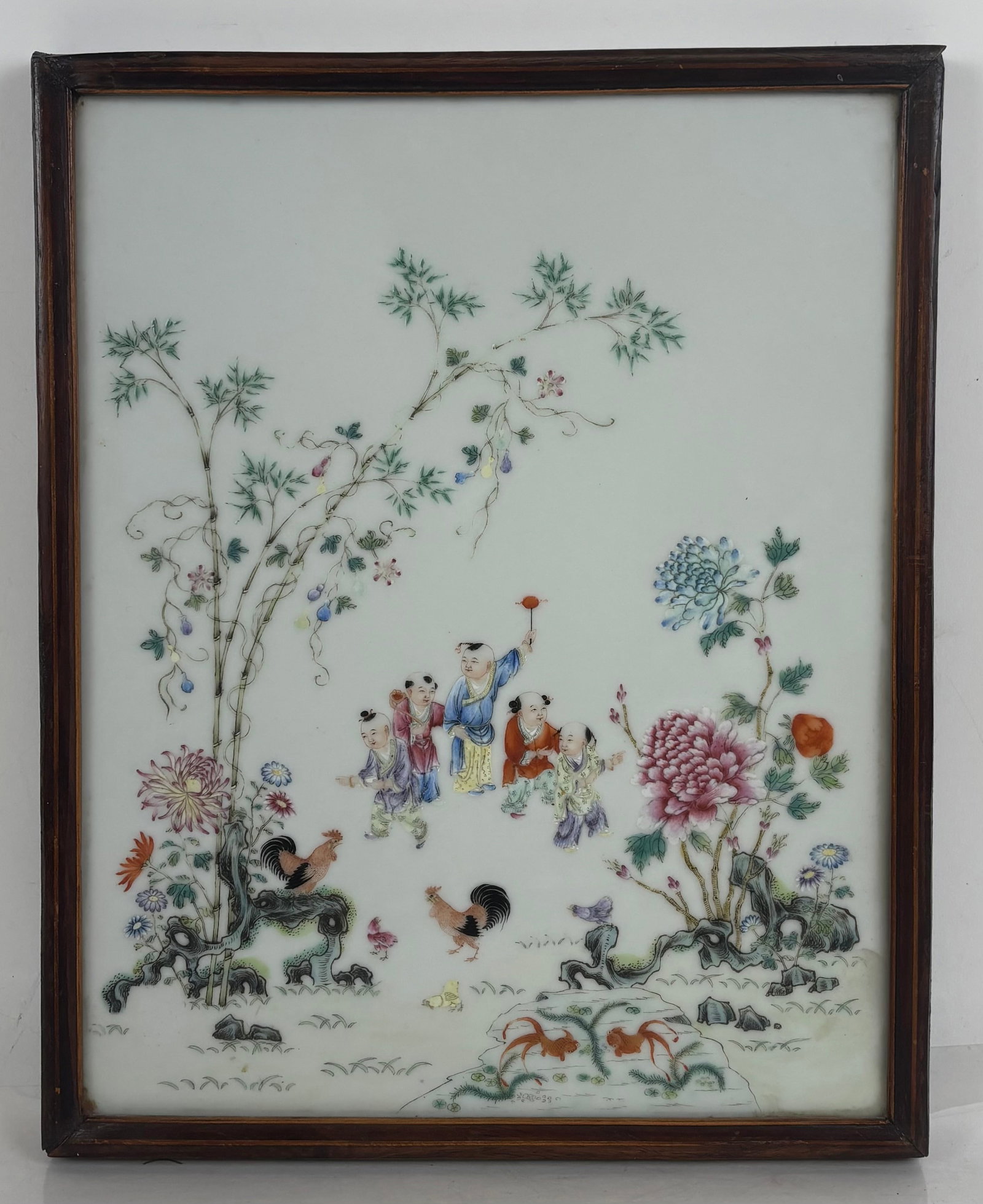 Chinese Famille Rose Porcelain Plaque (1 of 10)