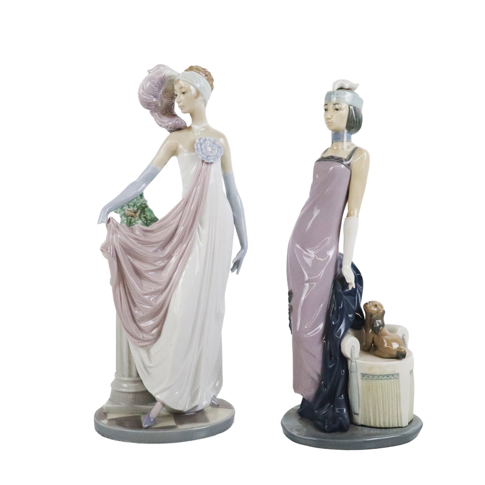 Two Lladro Porcelain Flapper Sculptures (1 of 13)