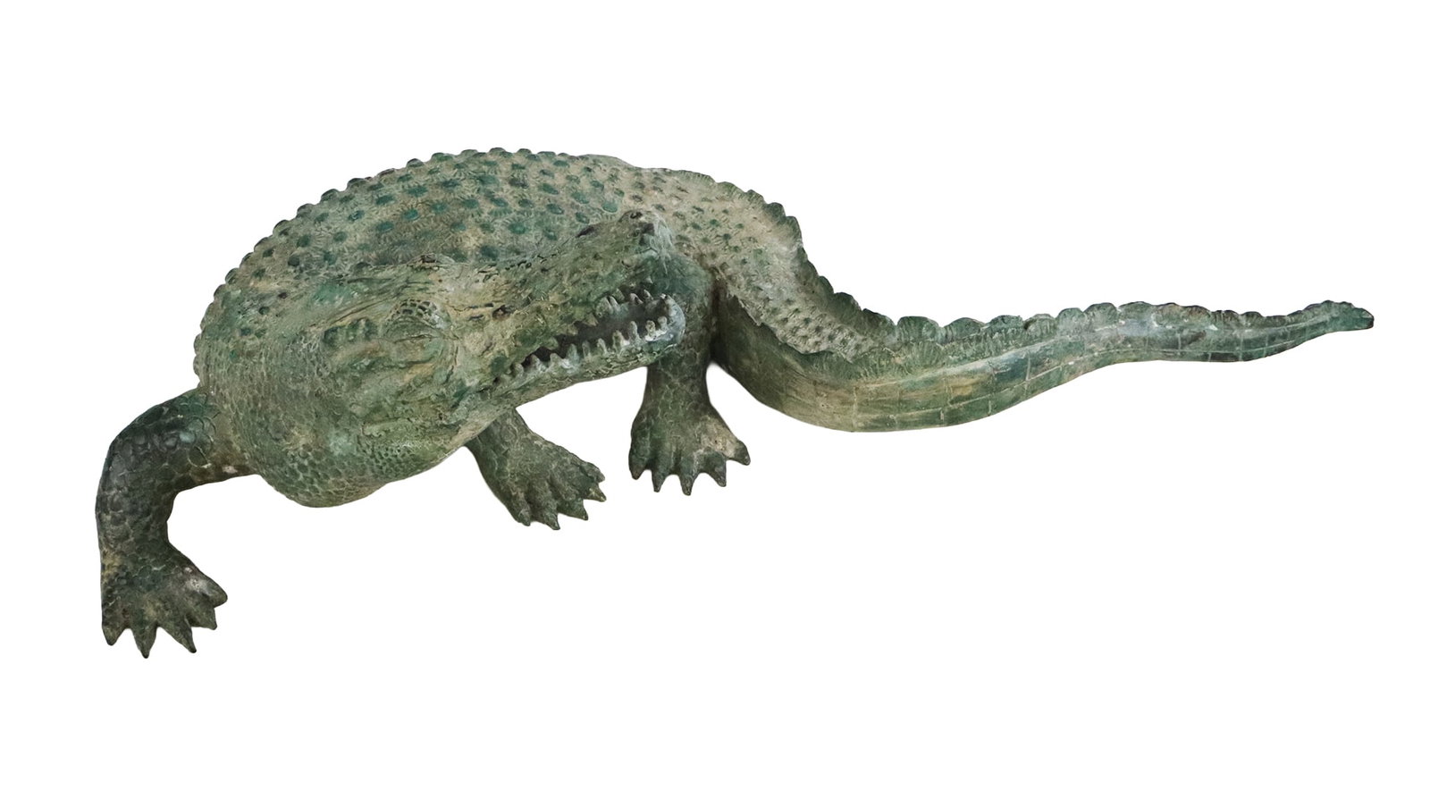 Bronze Sculpture of an Alligator (1 of 16)