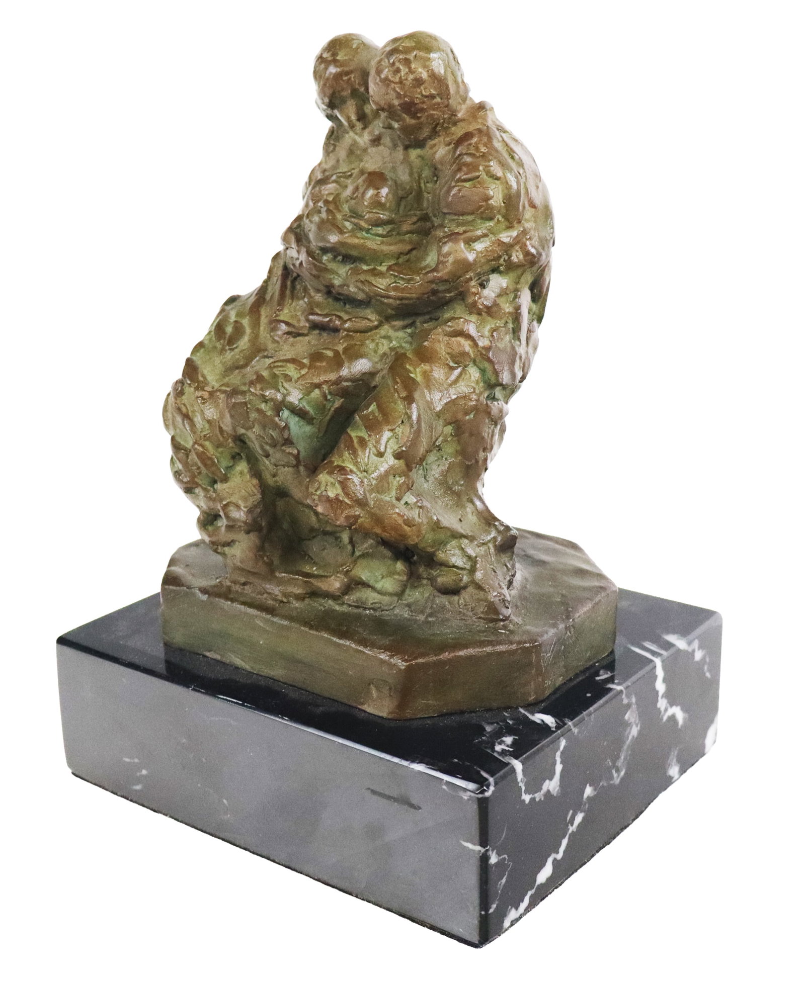 Frederick HART "Family" Bronze on Marble: Frederick Hart (American, 1943-1999) "Family" bronze figural group on marble, 1999, edition 52/375, signed Hart to upper with 69 and marked lower on bronze, and marked F. Hart to lower with date and f