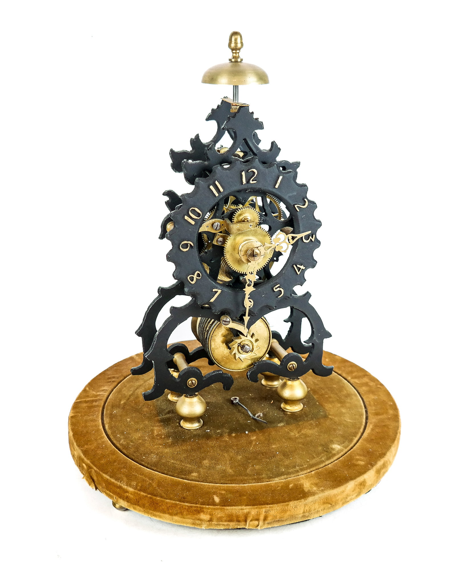 Cast Iron and Brass Skeleton Clock (1 of 11)