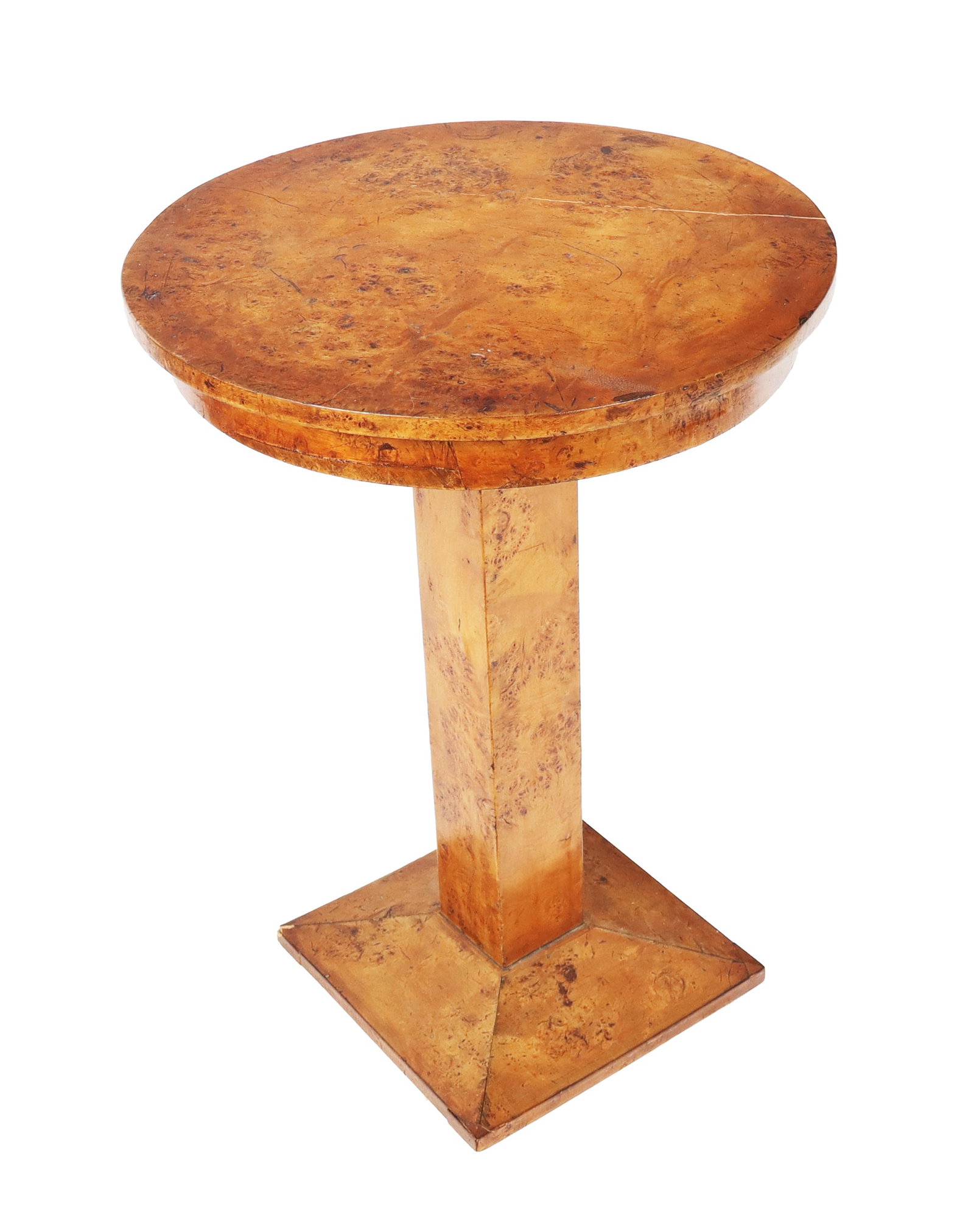 Biedermeier Burlwood Pedestal Table (1 of 10)