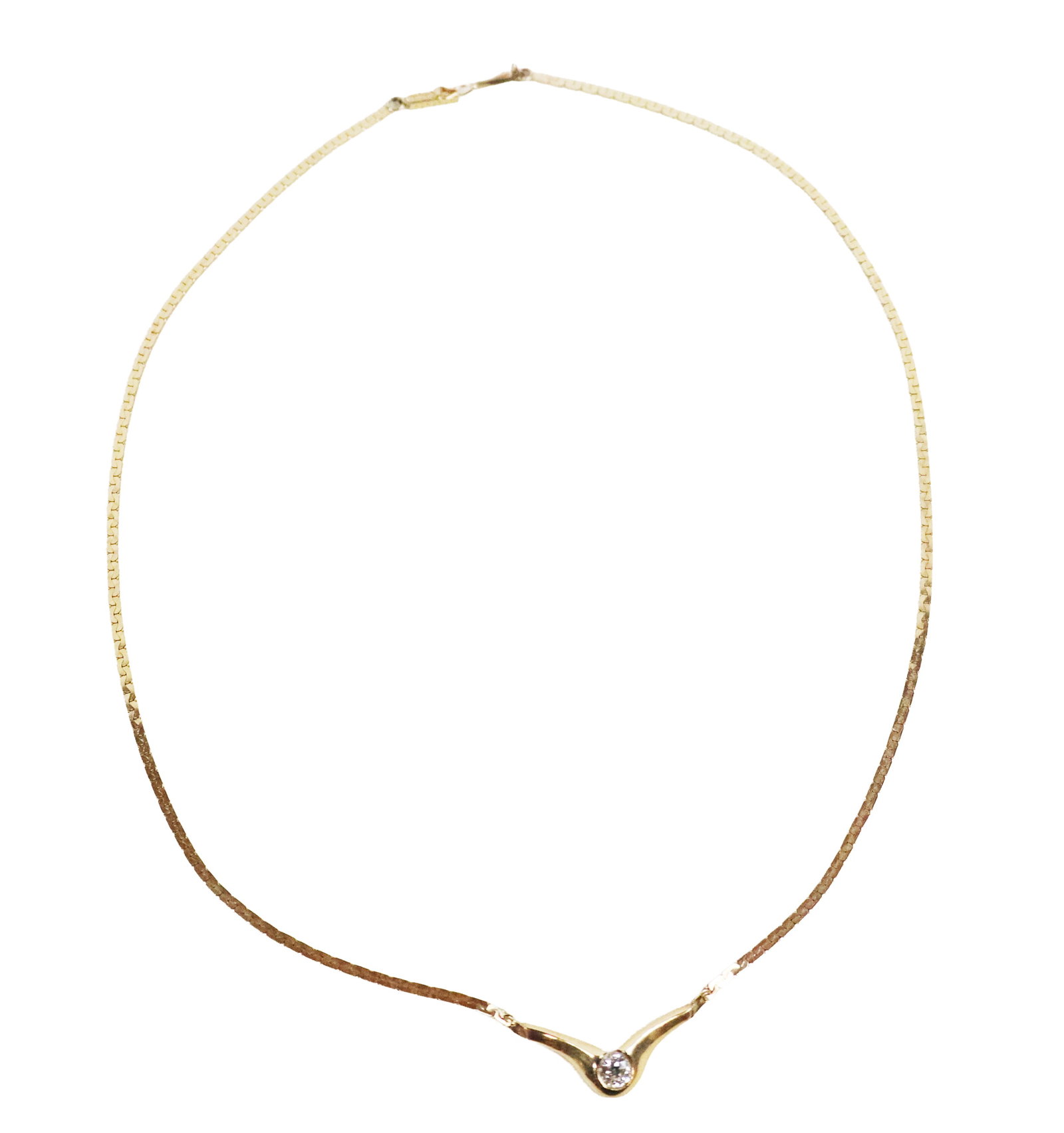 Gold and Diamond Necklace (1 of 14)
