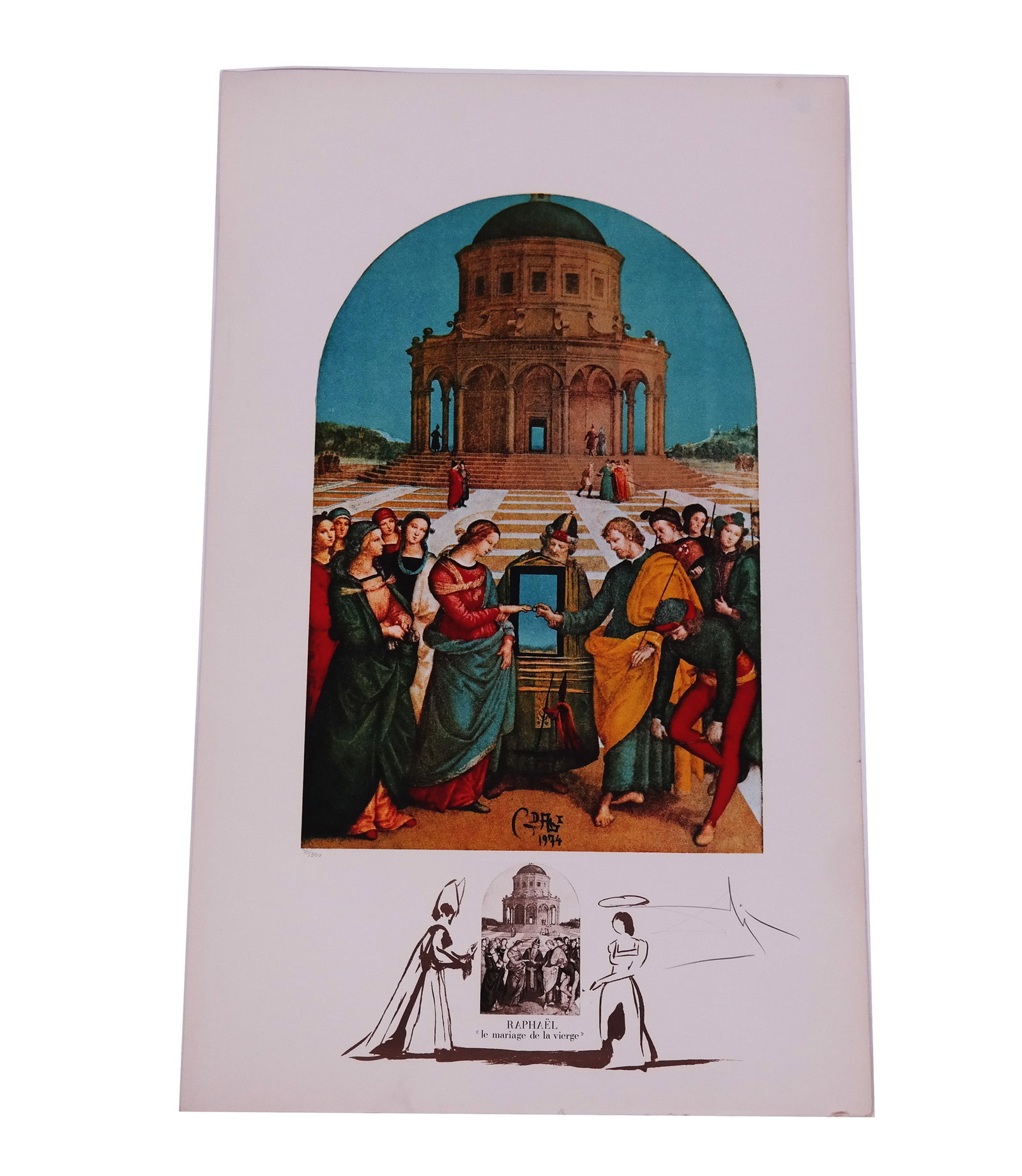 Salvador DALI: "Raphael / Le Mariage" - Lithograph (1 of 12)