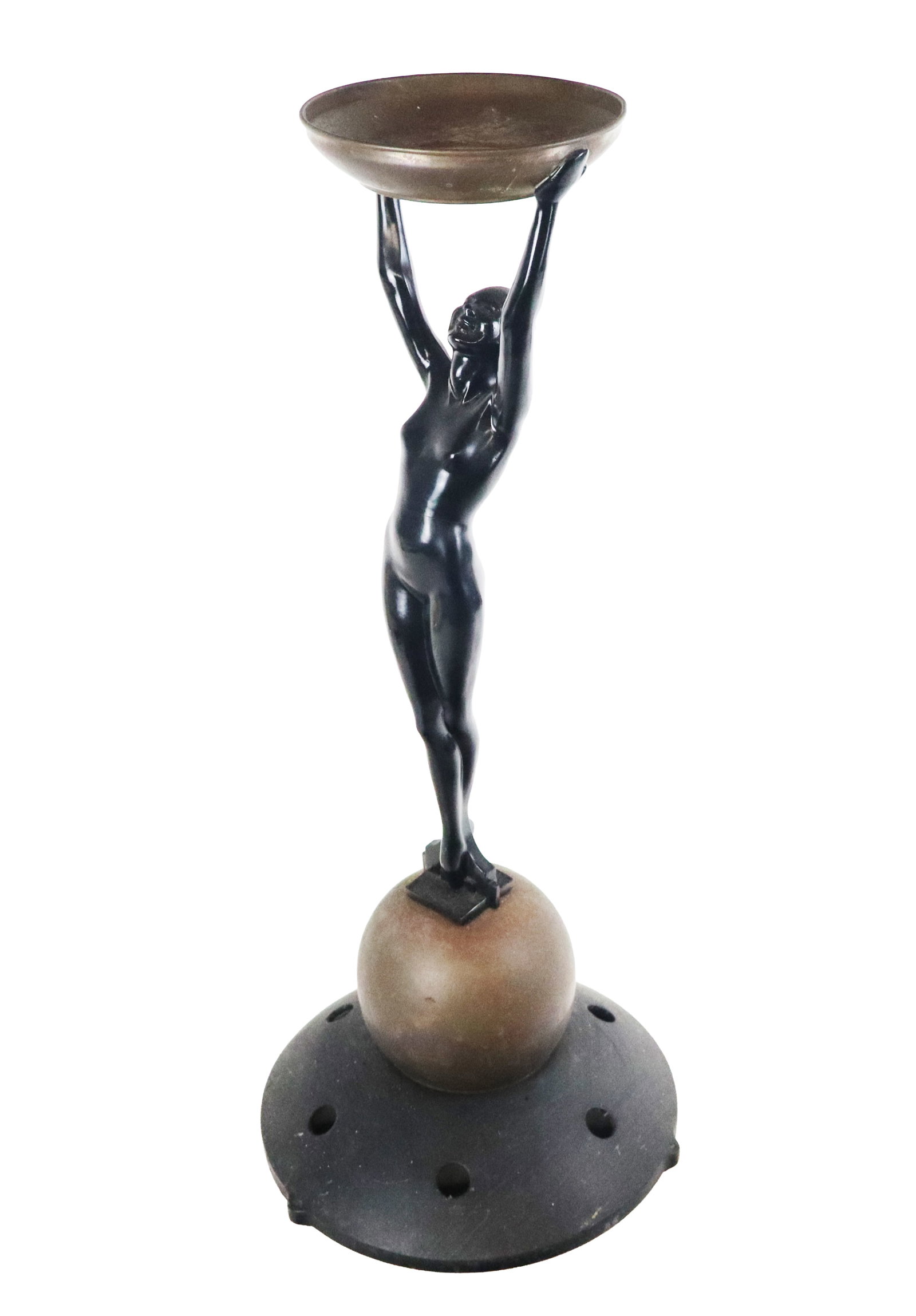 Art Deco Figural Standing Ashtray (1 of 11)