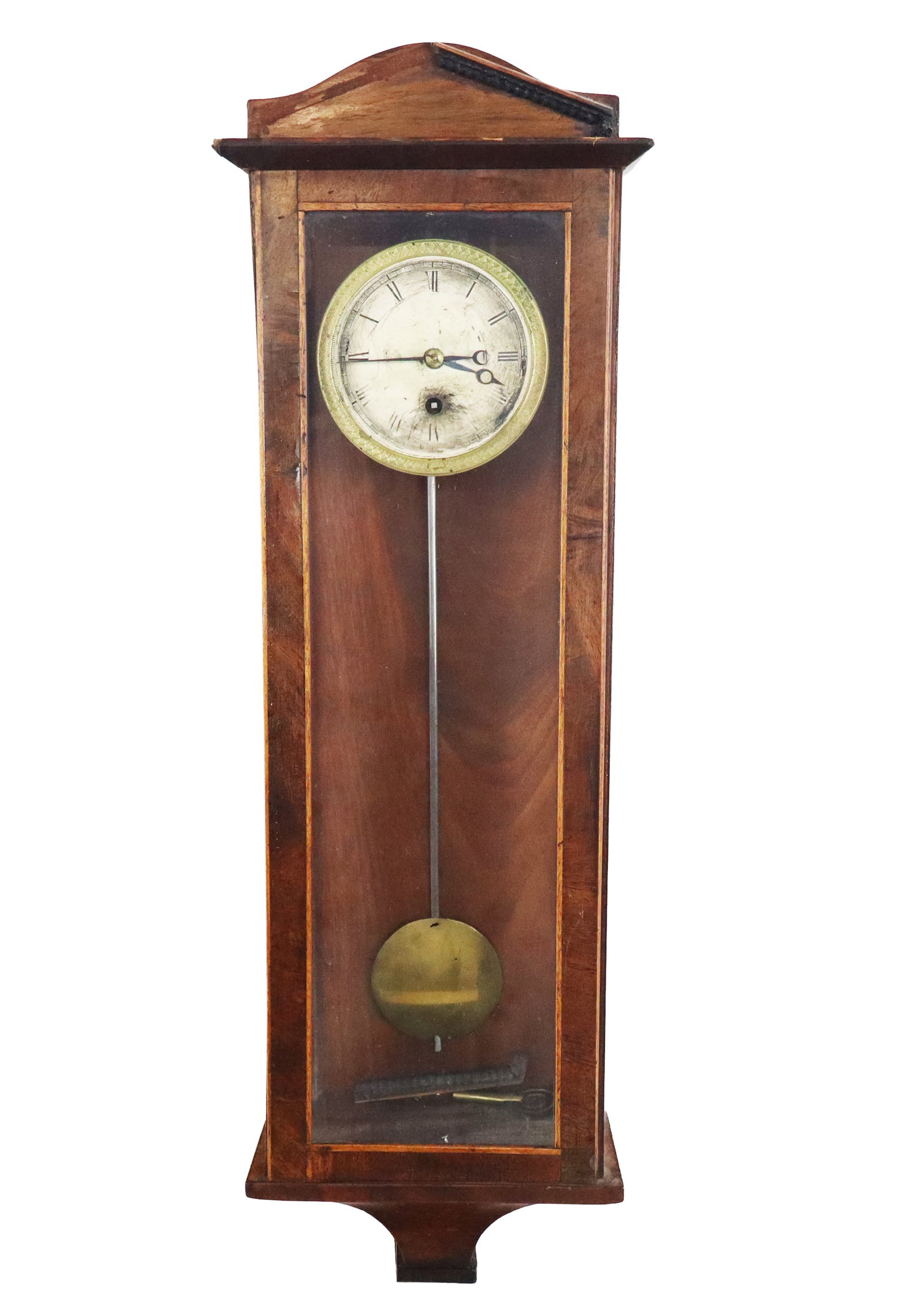 Wall Clock in a Mahogany Case (1 of 10)