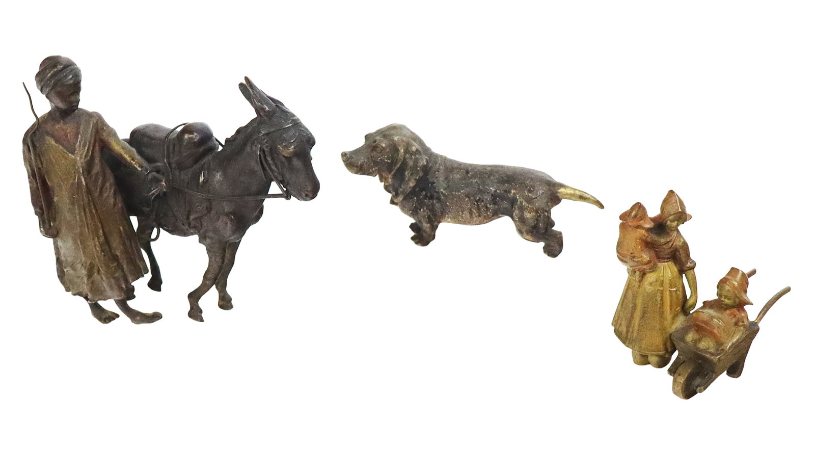 Three Diminutive Cold-Painted Bronzes (1 of 13)