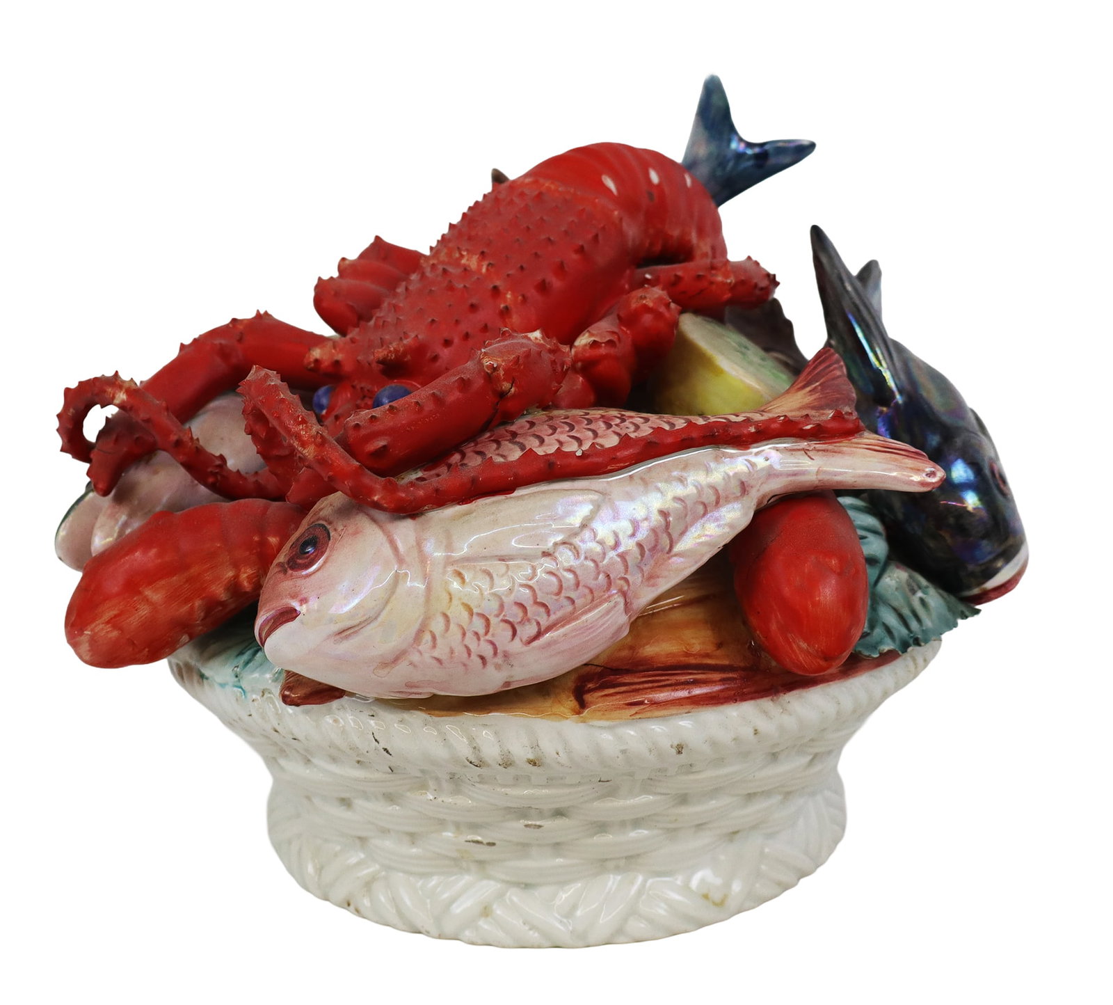 Italian Majolica "Frutti di Mare" Centerpiece (1 of 8)