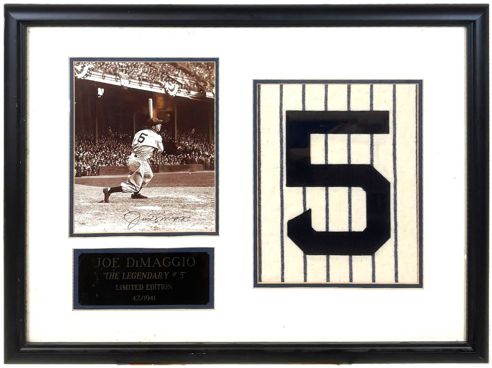 Joe DiMaggio "The Legendary #5" Framed Group (1 of 10)