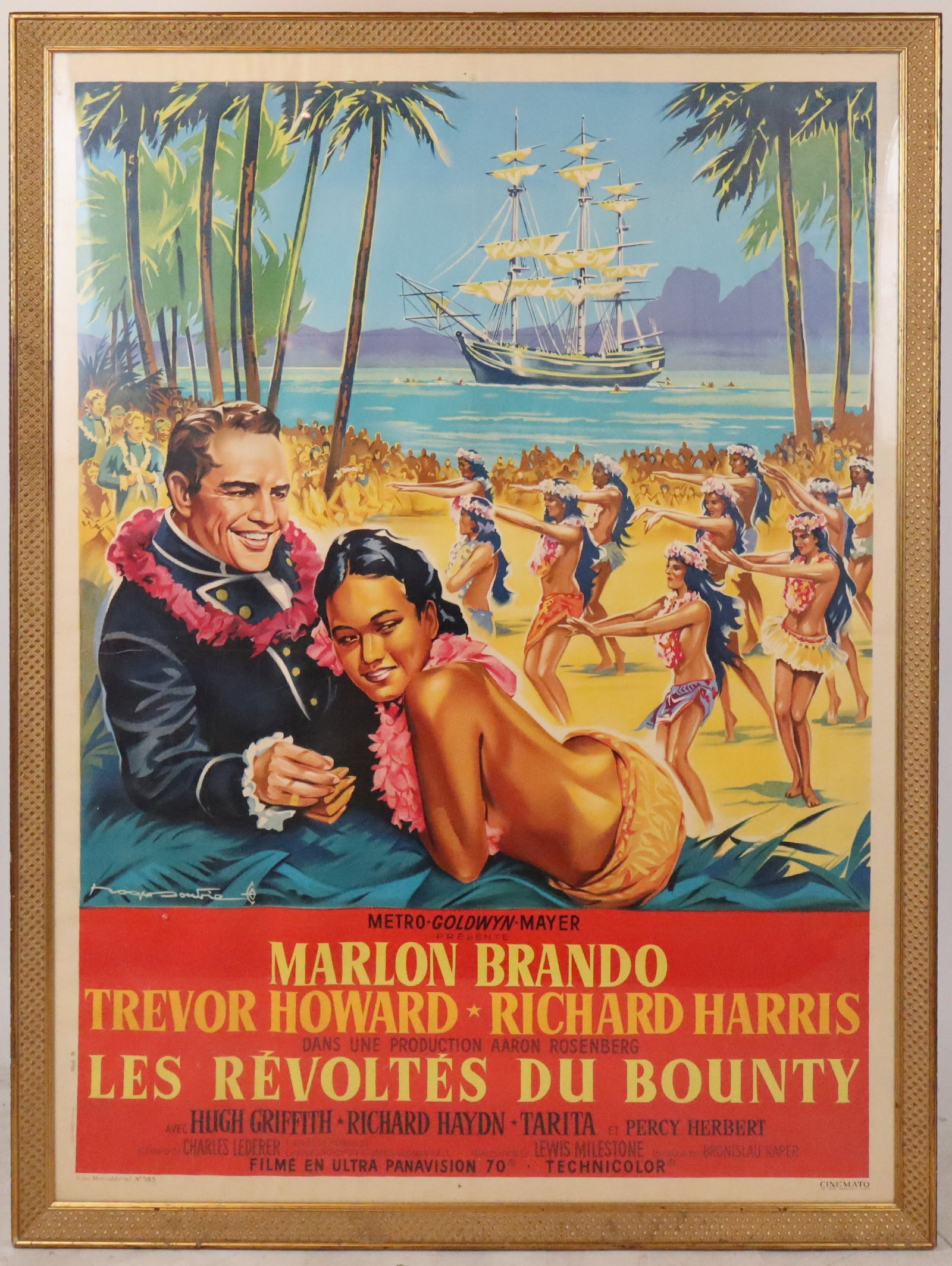 Mutiny on the Bounty French Language Movie Poster (1 of 12)