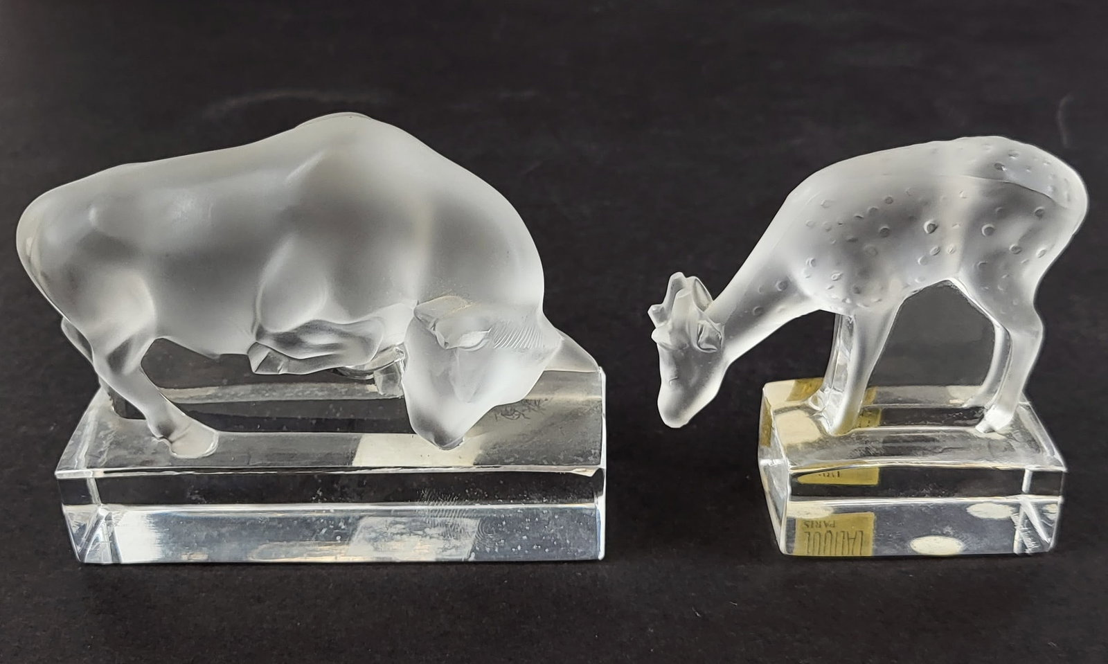 Lalique Two Satin & Polished Animal Sculptures (1 of 17)