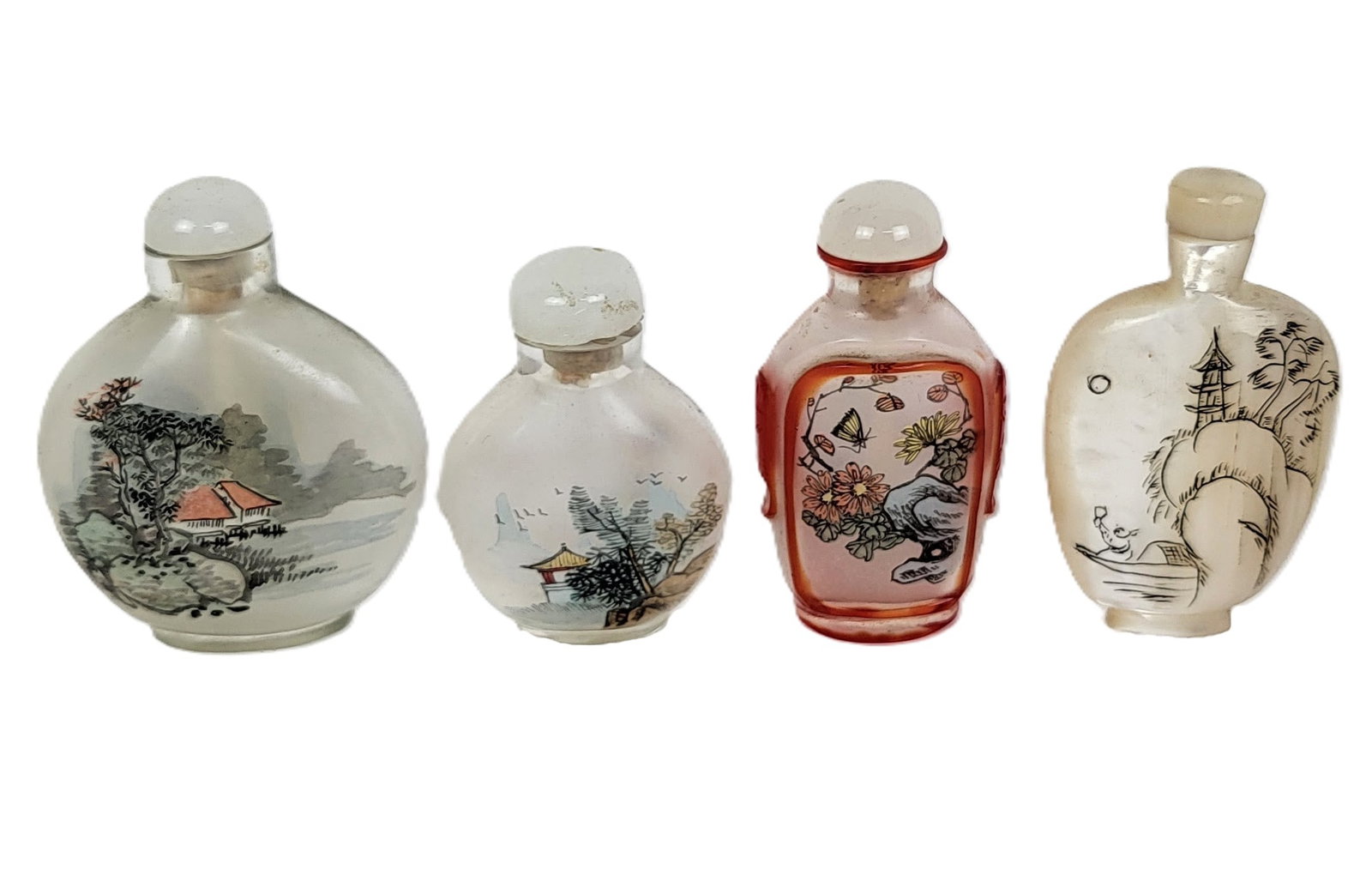 Chinese Snuff Bottles, Four (1 of 13)