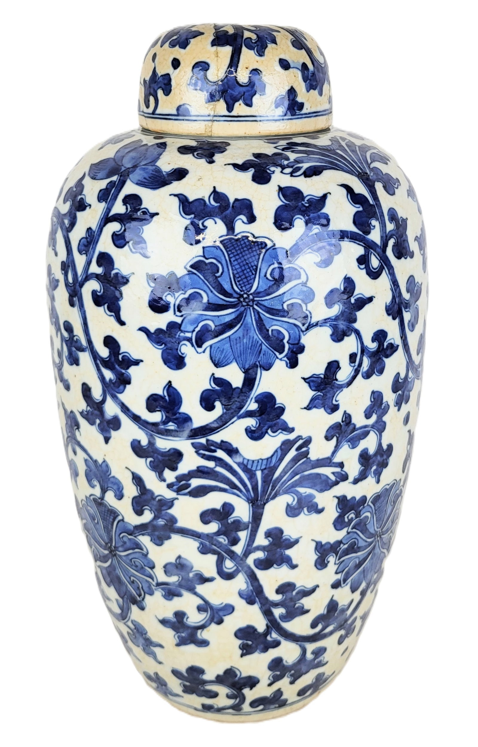 Chinese Blue and White Decorated Ginger Jar (1 of 11)