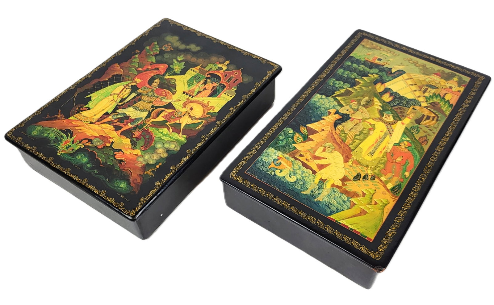 Two Russian Papier Mache Boxes (1 of 13)