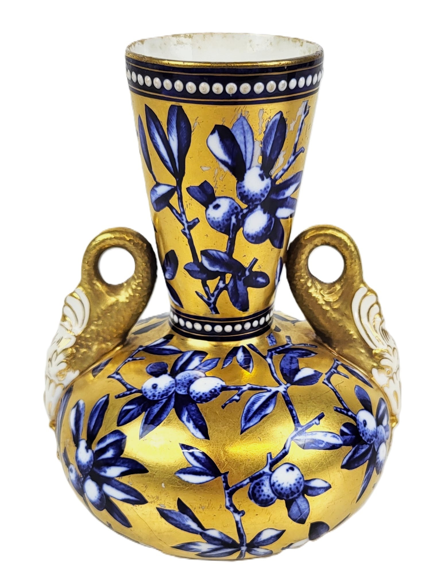 Coalport Aesthetic Movement Gilt Decorated Vase (1 of 13)