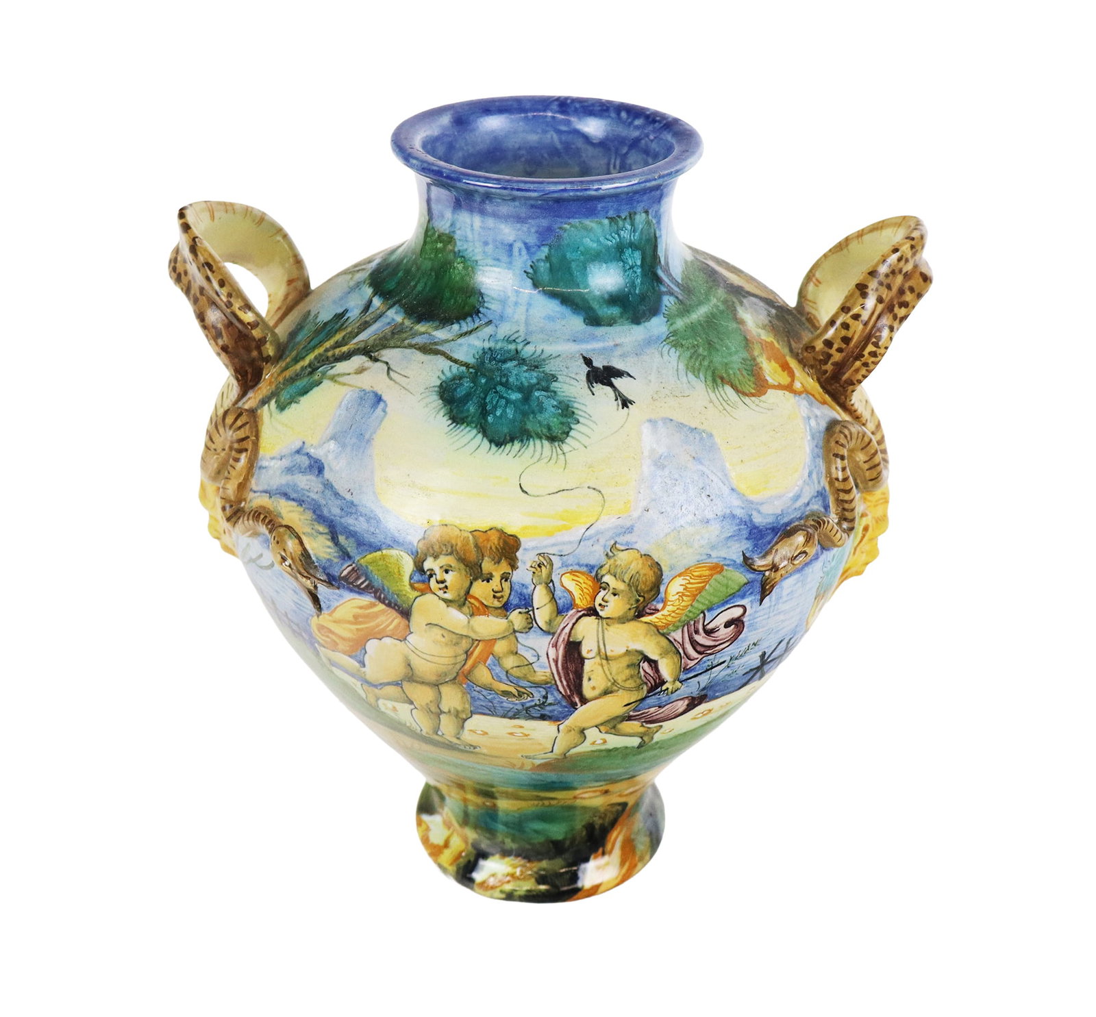 Majolica Hand-Painted Urn (1 of 12)