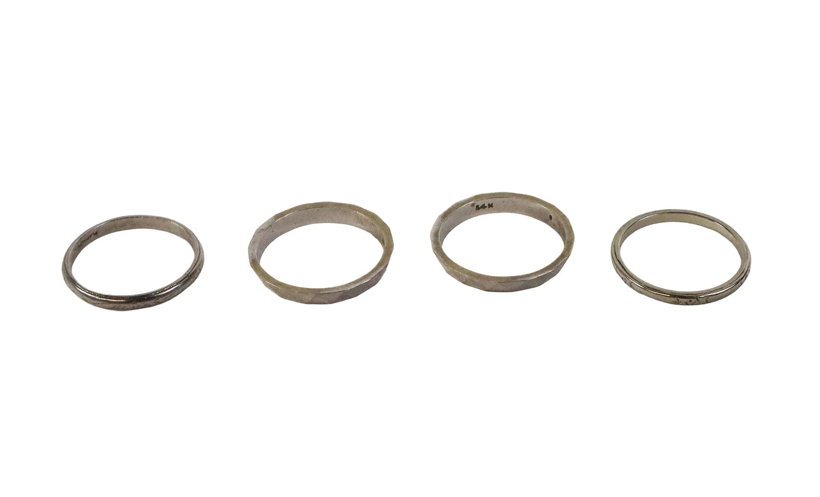 Group of Gold and Platinum Wedding Bands, 4 (1 of 7)