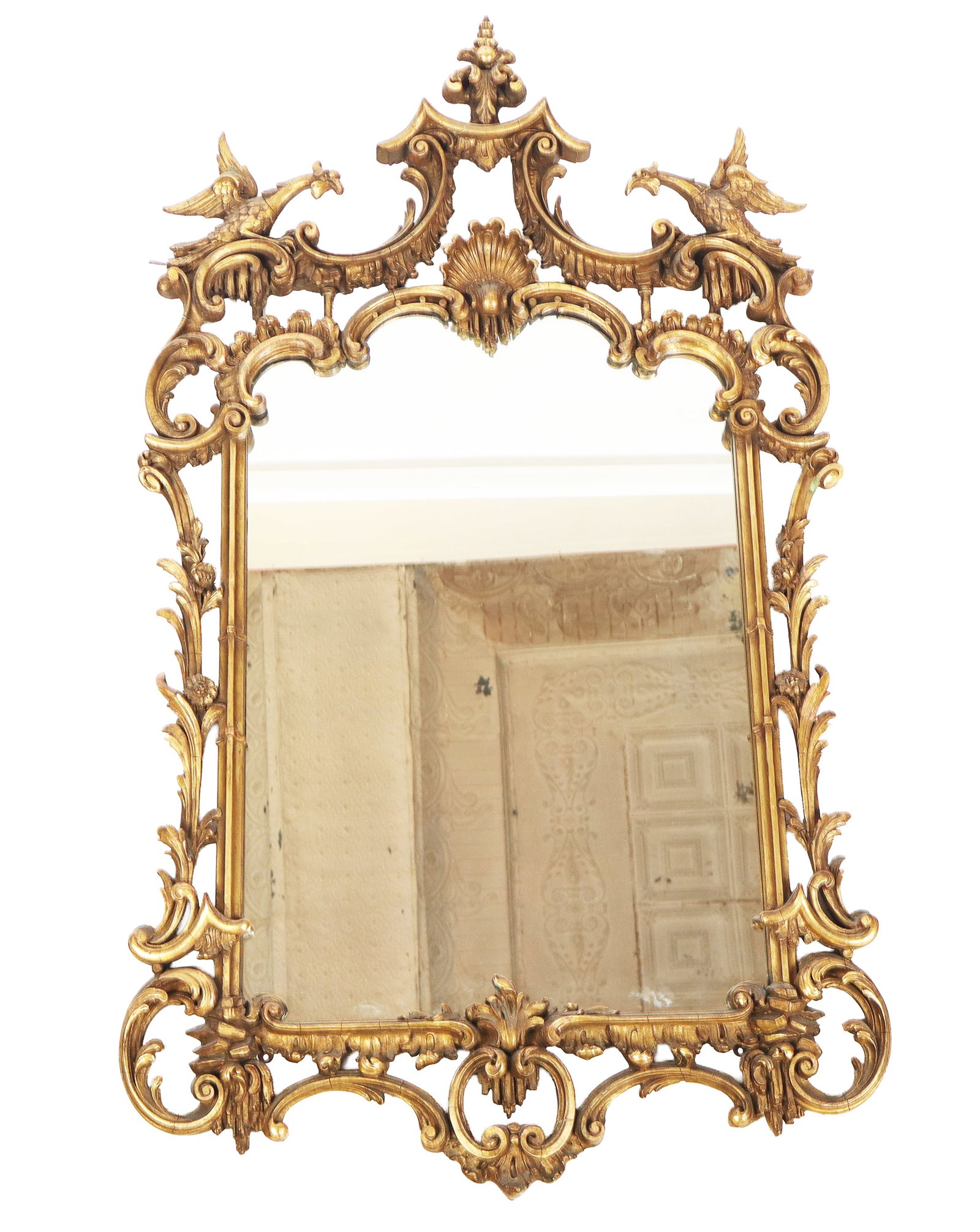 Italian Chinoiserie Gilt and Carved Wood Mirror (1 of 12)
