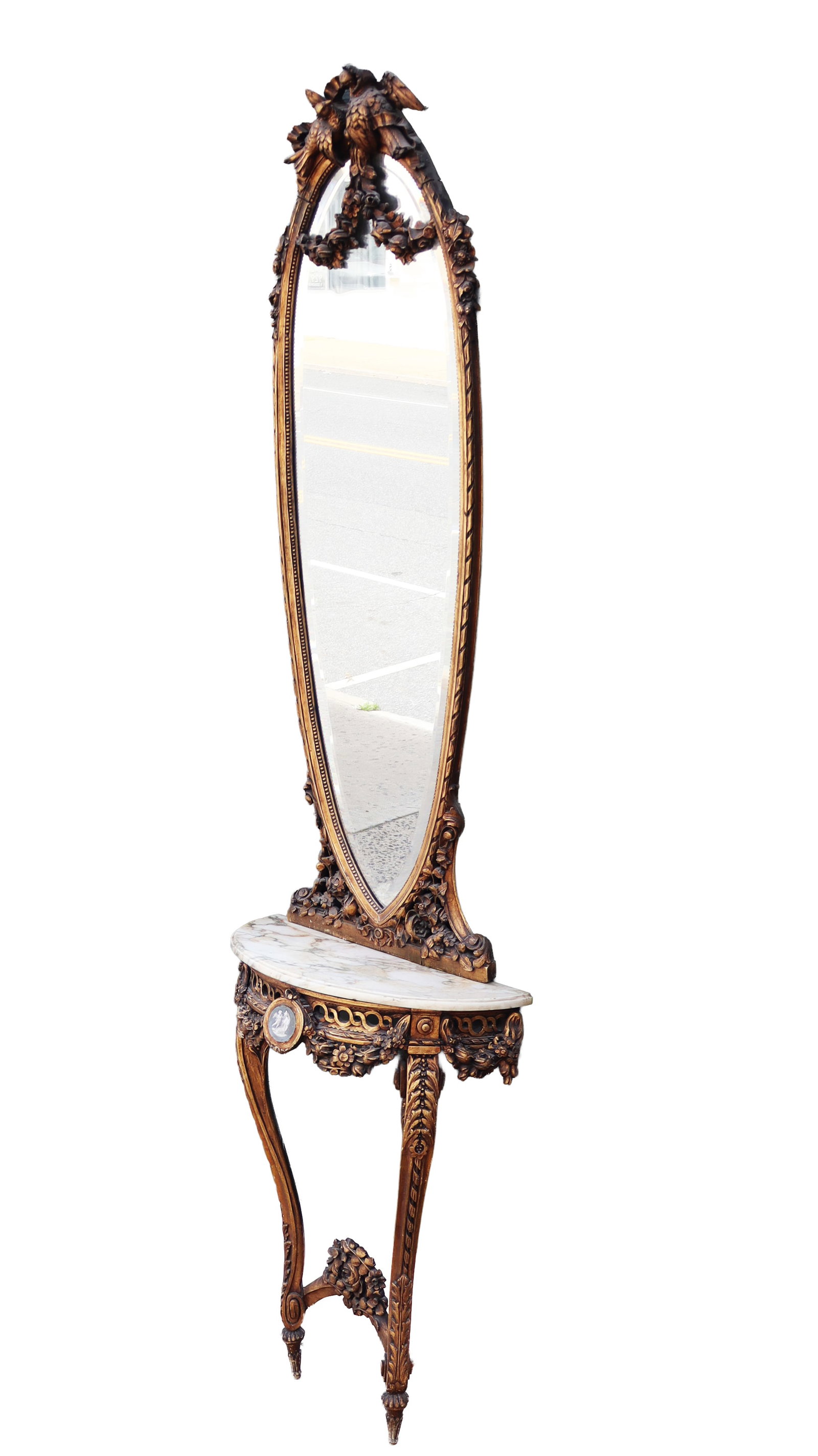 Louis XVI Carved & Gilt Console & Mirror (1 of 20)