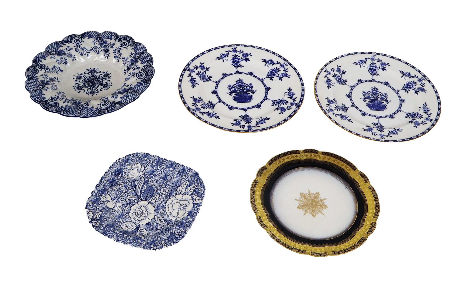Five Assorted Porcelain Plates - 2