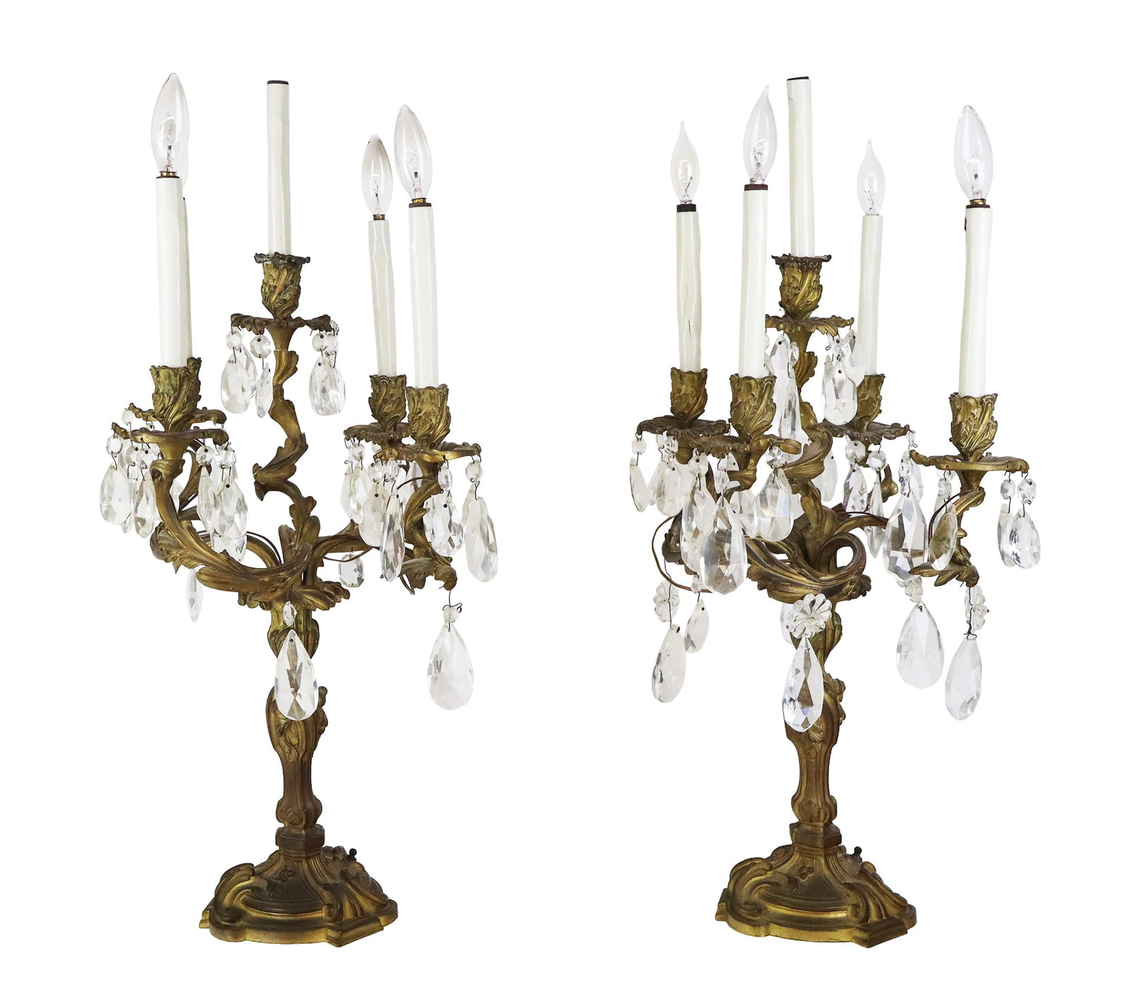 Pair of Louis XVI Gilt Bronze Candelabra (1 of 11)